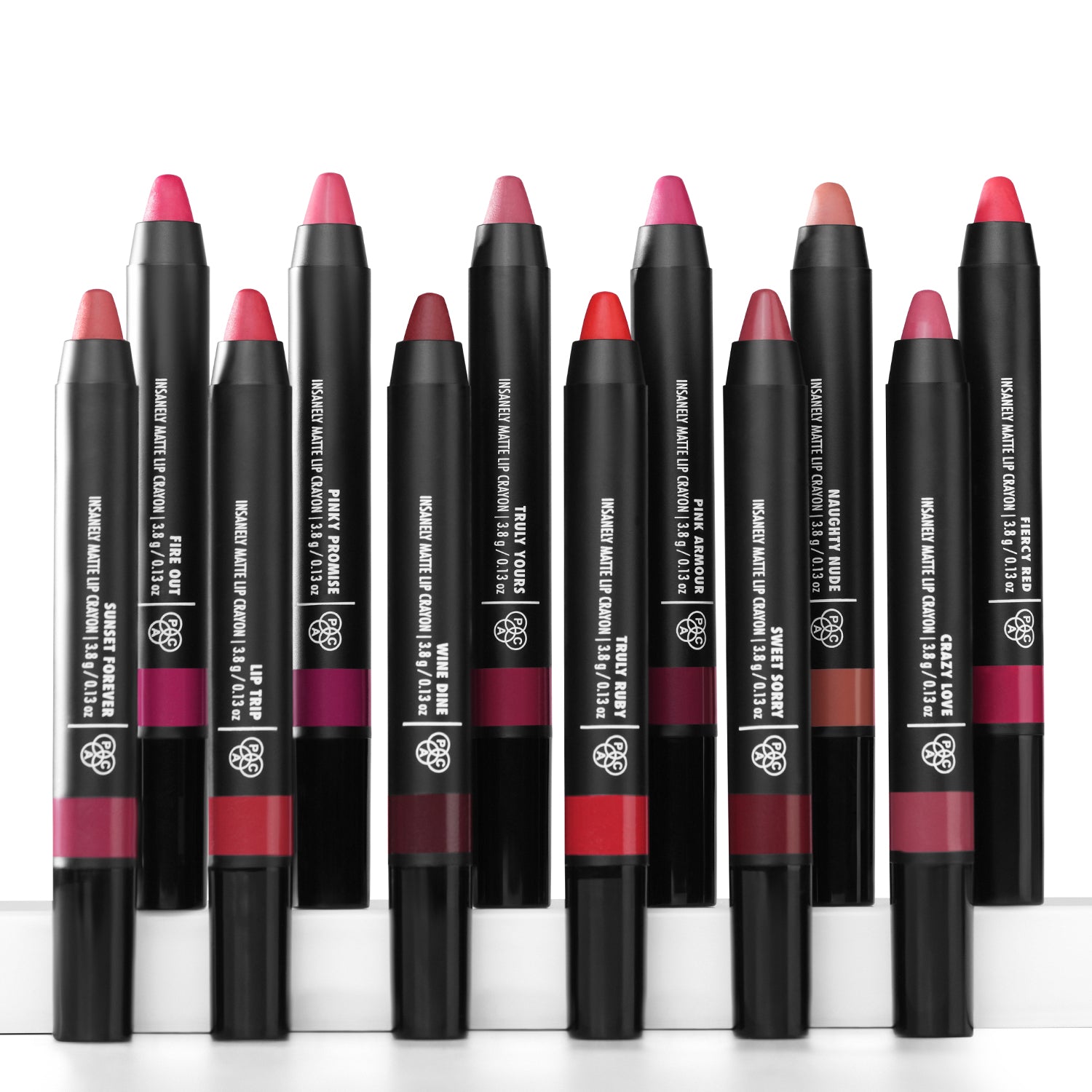 PAC Cosmetics Insanely Matte Lip Crayon (3.8 gm) #Color_Pink Armour