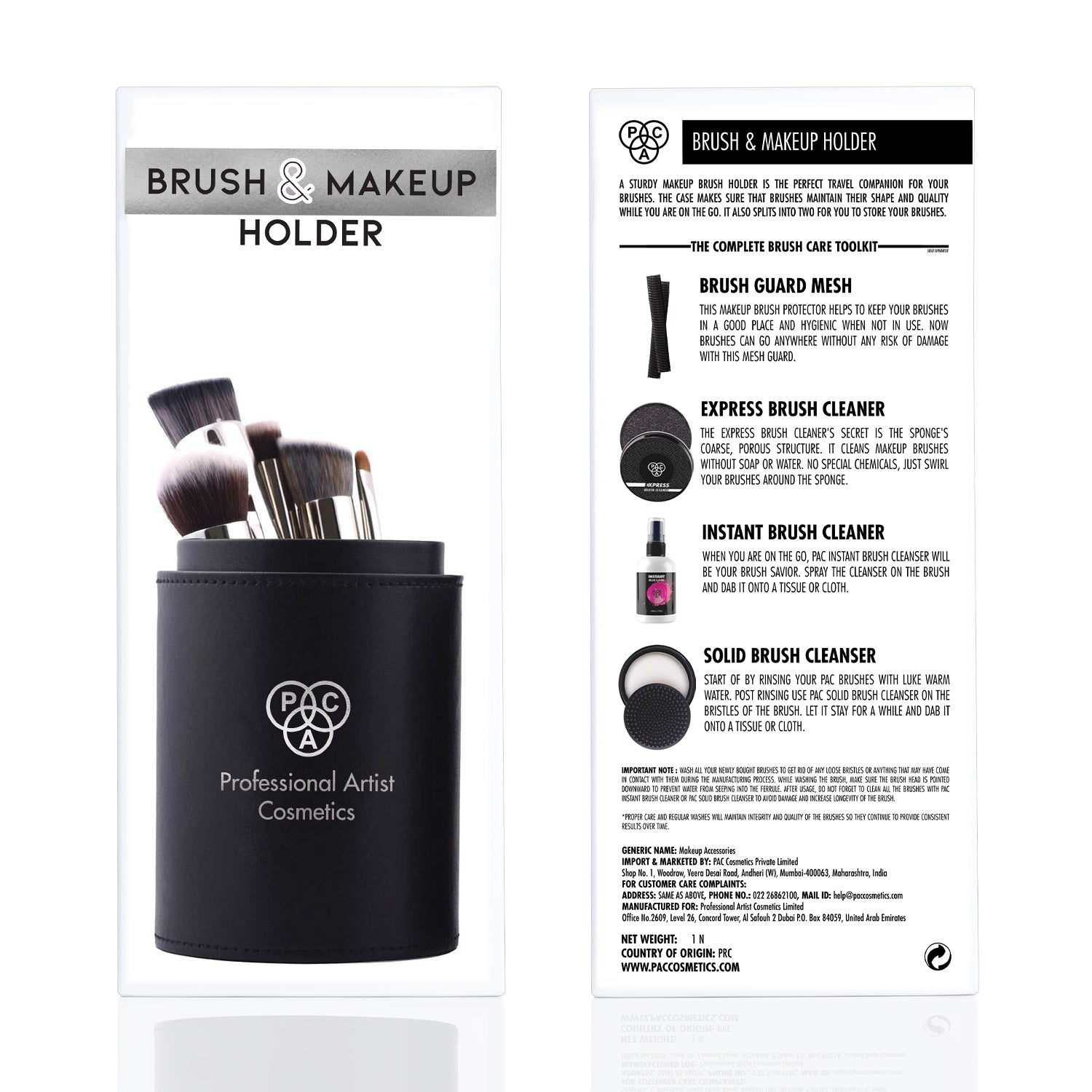 PAC Cosmetics Brush & Makeup Holder (Small)