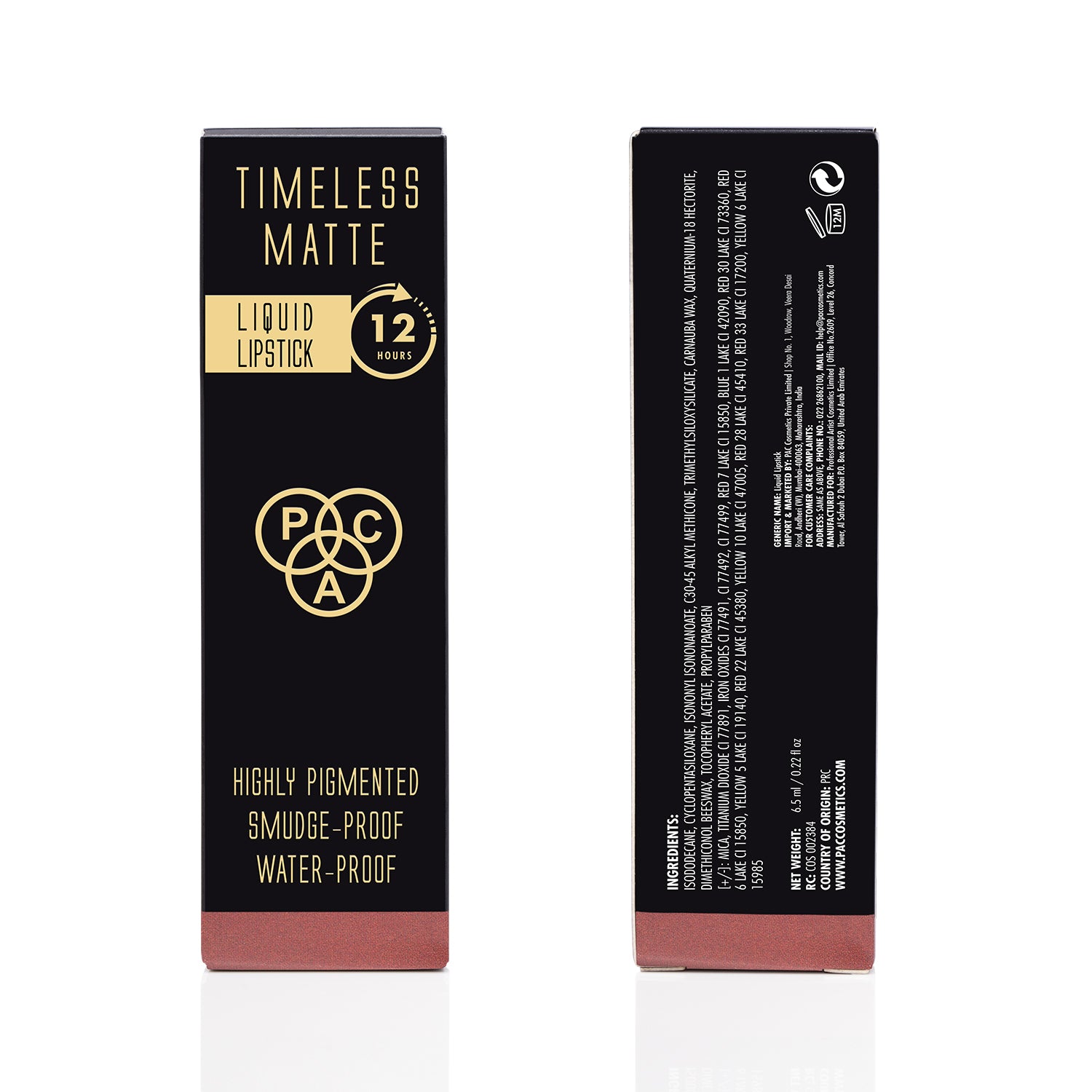 PAC Cosmetics Timeless Matte #Size_6.5 ml+#Color_Rose Tea