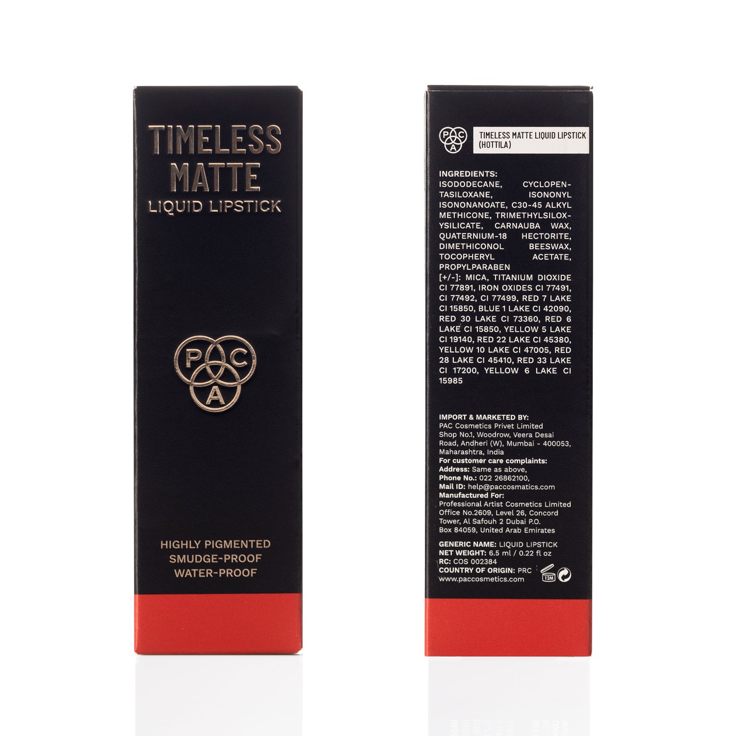 PAC Cosmetics Timeless Matte #Size_6.5 ml+#Color_Hottila