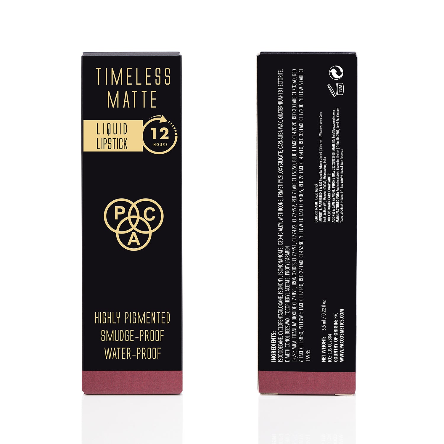 PAC Cosmetics Timeless Matte #Size_6.5 ml+#Color_Pretty In Pink