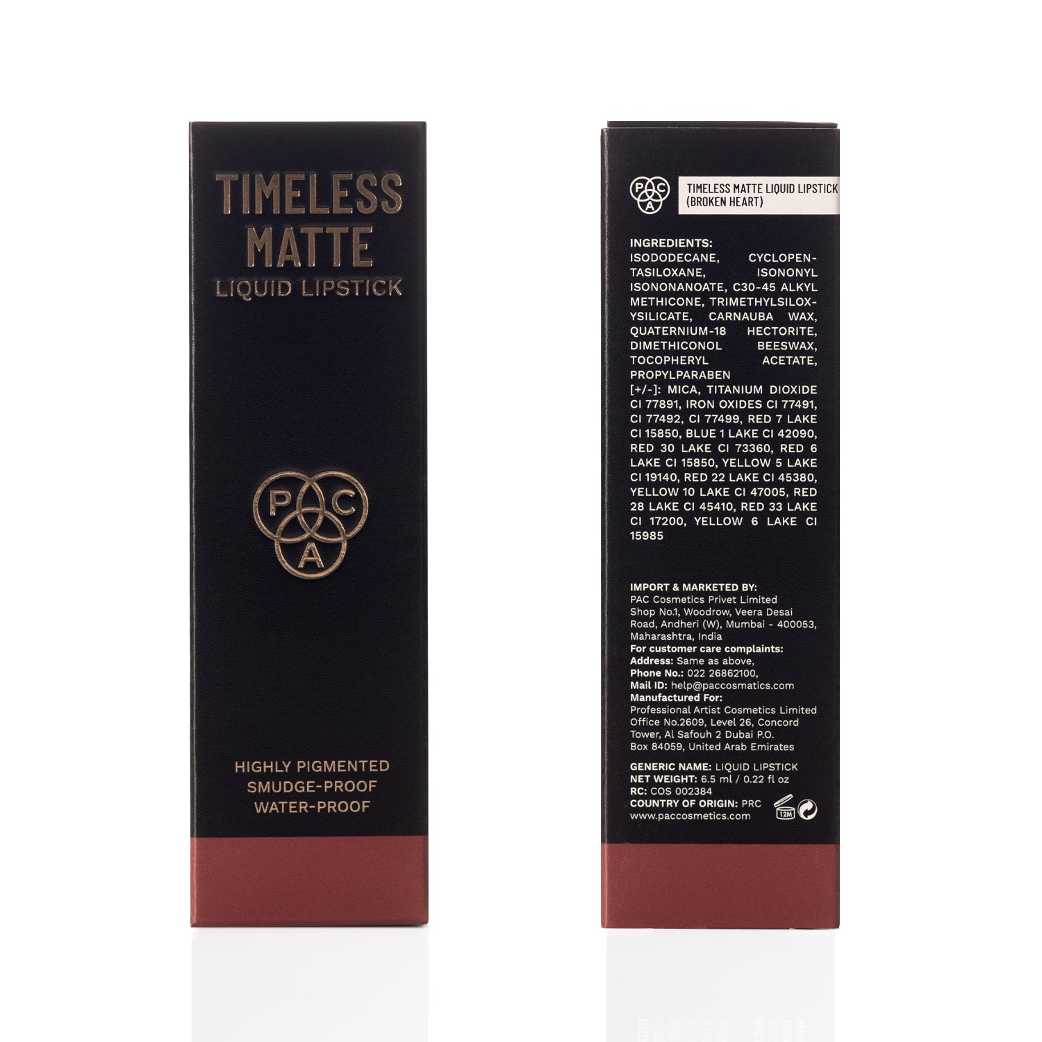 PAC Cosmetics Timeless Matte #Size_6.5 ml+#Color_Broken Heart
