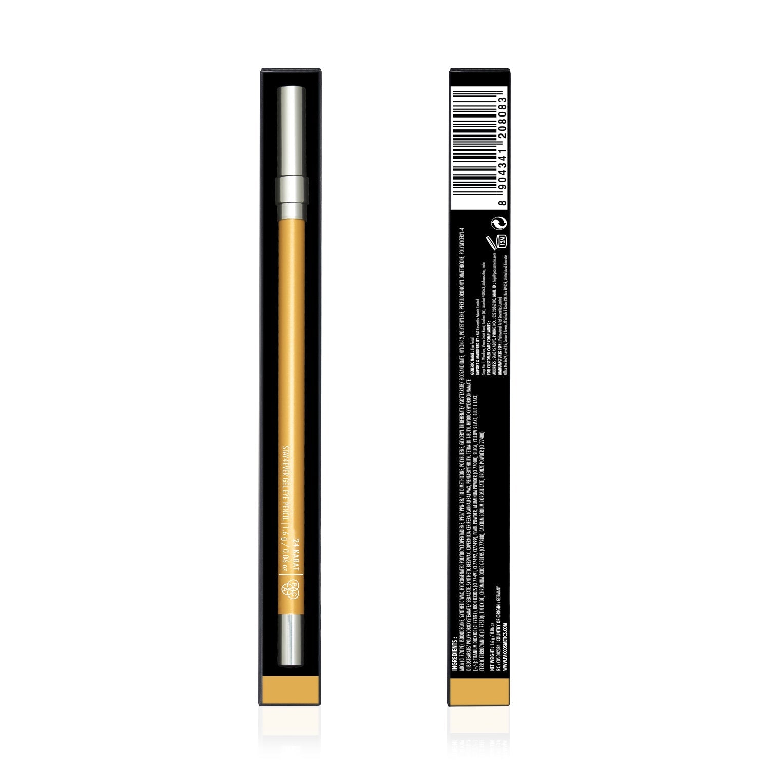 PAC Cosmetics Stay4Ever Gel Eye Pencil (1.6 gm) #Color_24 Karat