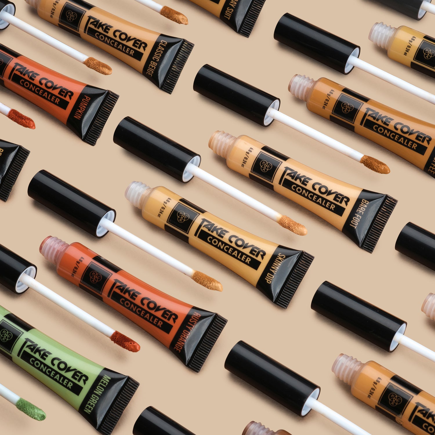 PAC Cosmetics Take Cover Concealer (6.8 gm) #Color_Caramel Touch