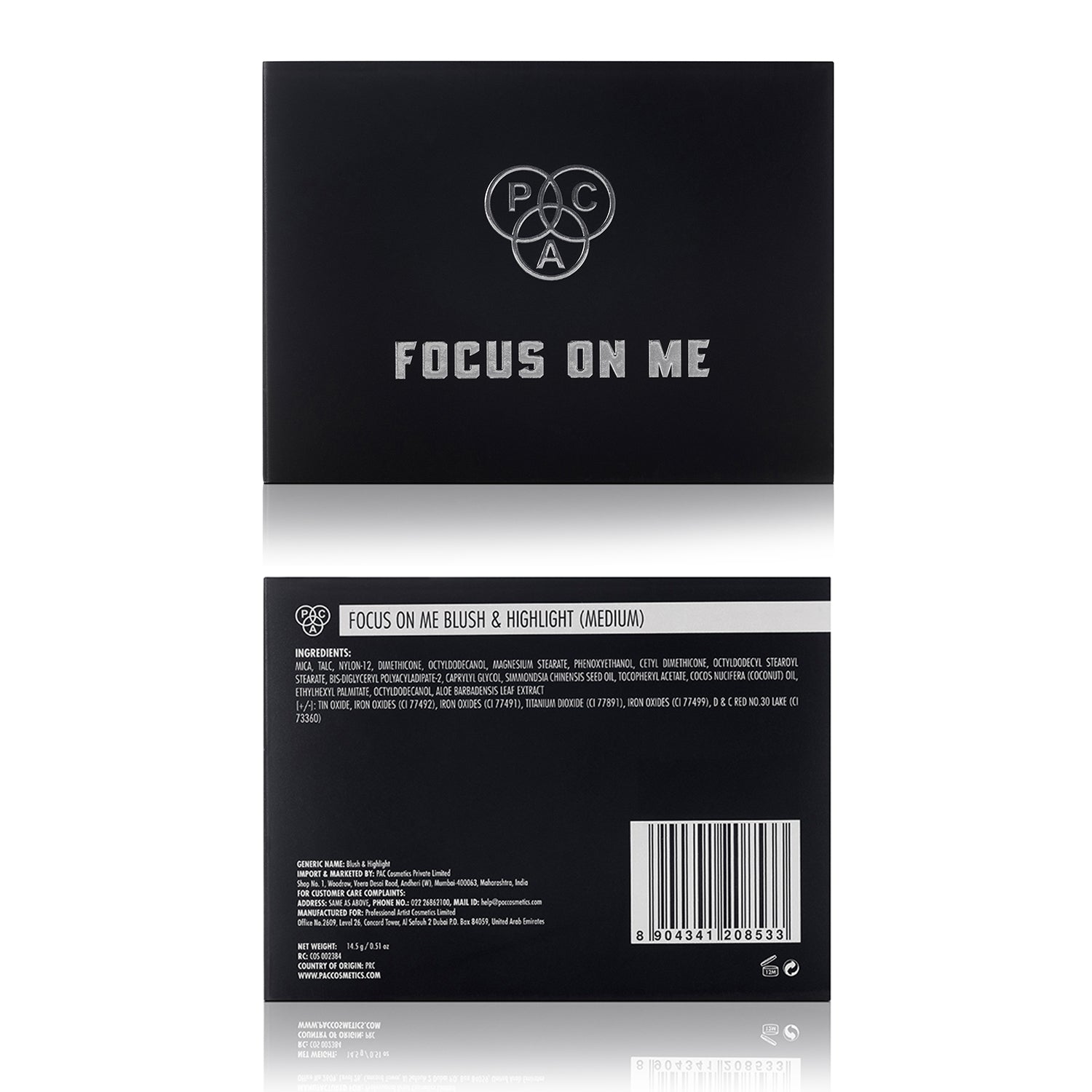 PAC Cosmetics Focus On Me Blush & Highlight X3 (14.5 gm) #Color_Medium