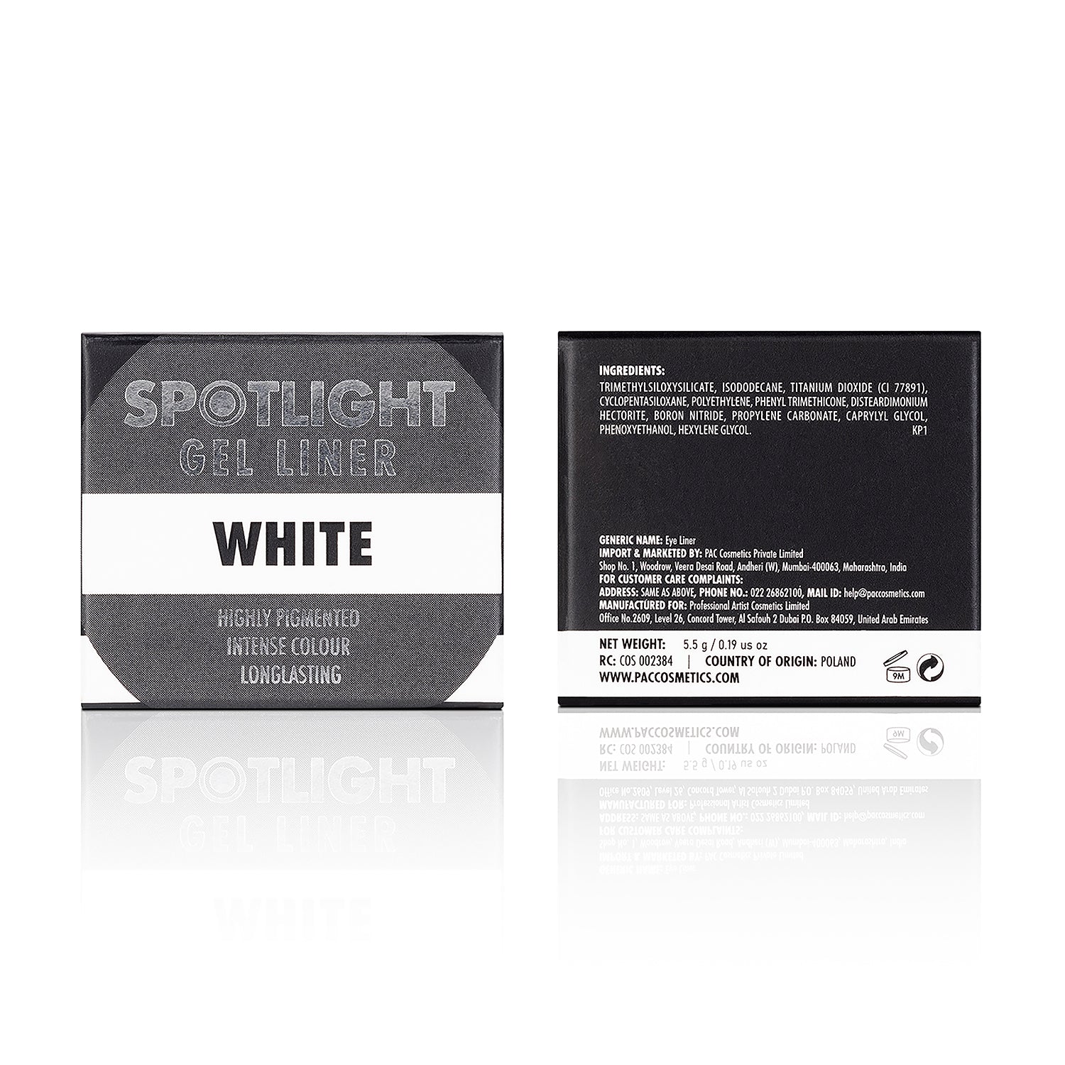 PAC Cosmetics Spotlight Gel Liner (5.5 gm) #Color_White