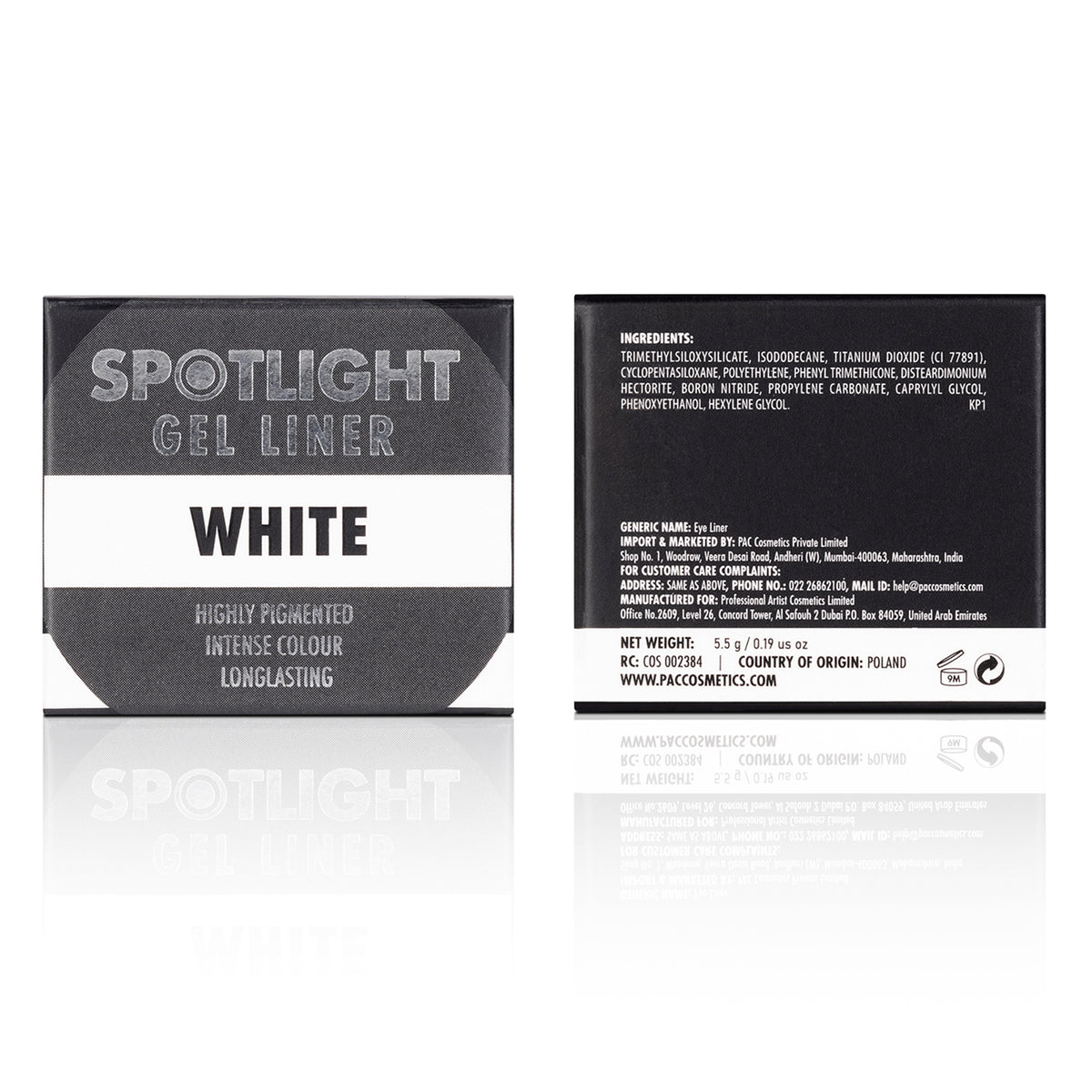 PAC Cosmetics Spotlight Gel Liner (5.5 gm) #Color_White