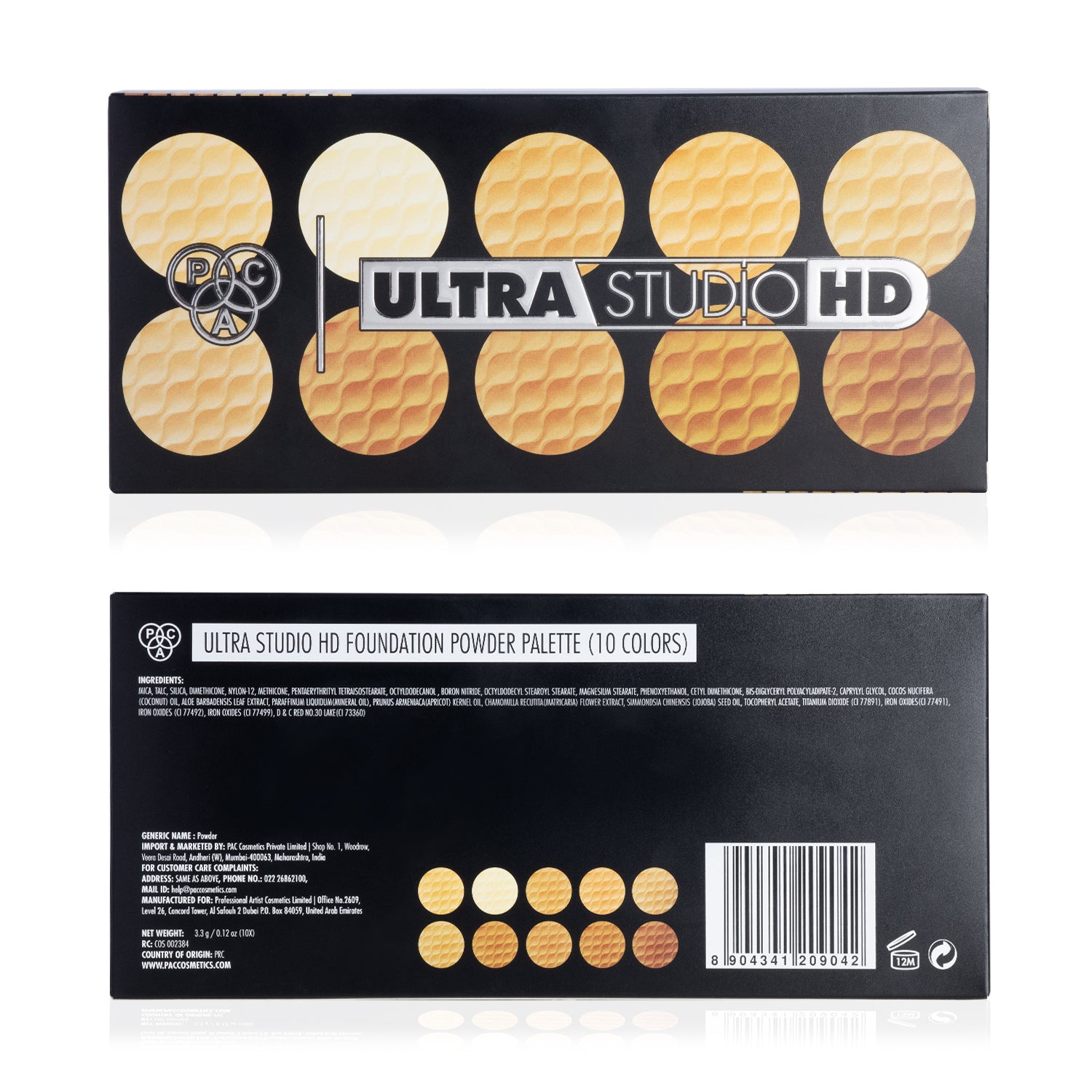 PAC Cosmetics Ultra Studio HD Foundation X10 - Powder (3.3 gm)