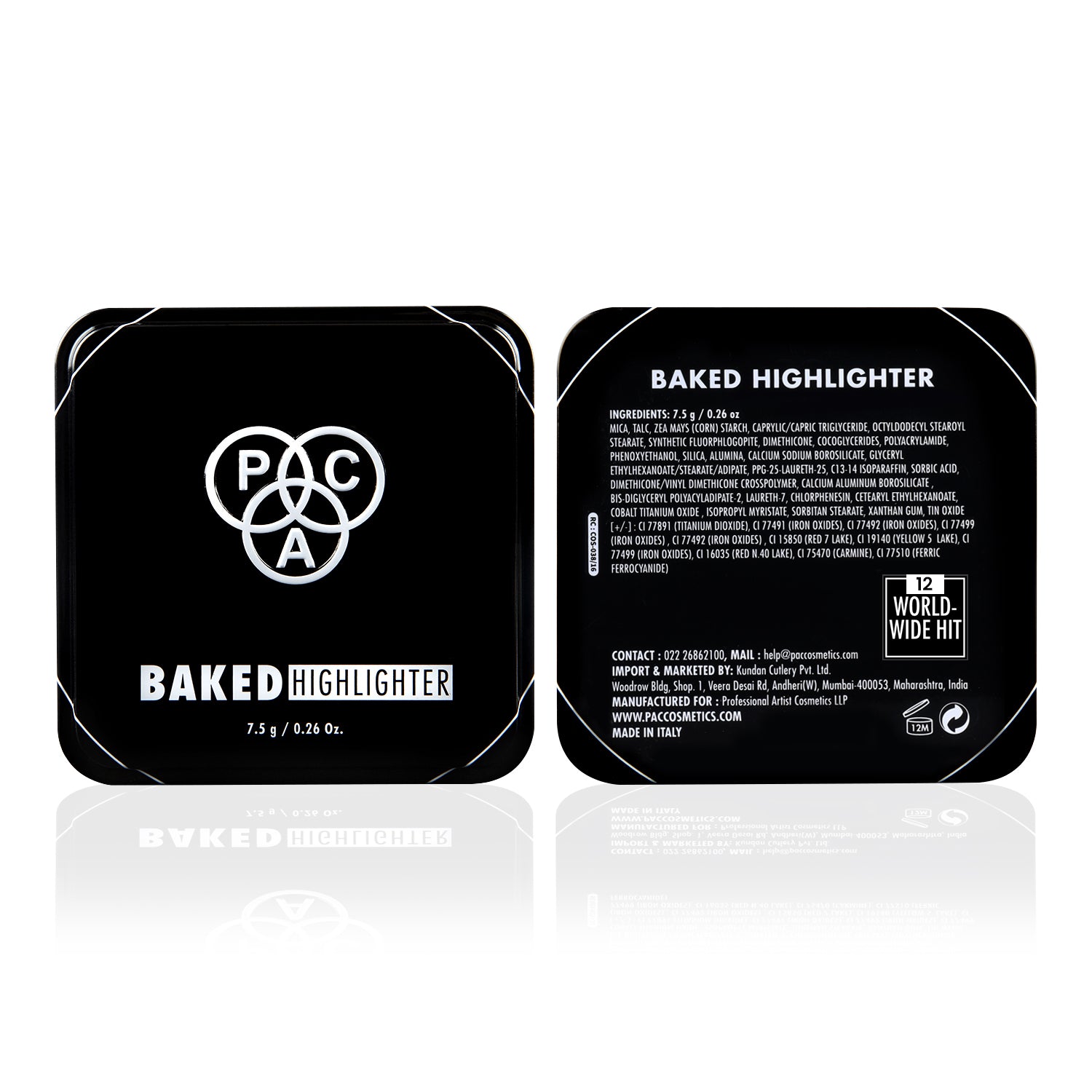 PAC Cosmetics Baked Highlighter #Size_7.5 gm+#Color_Worldwide Hit