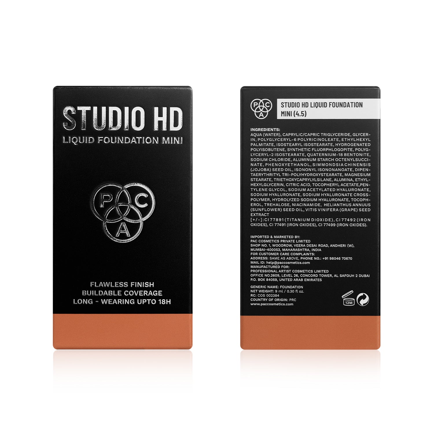PAC Studio HD Liquid Foundation Mini #Color_4.5