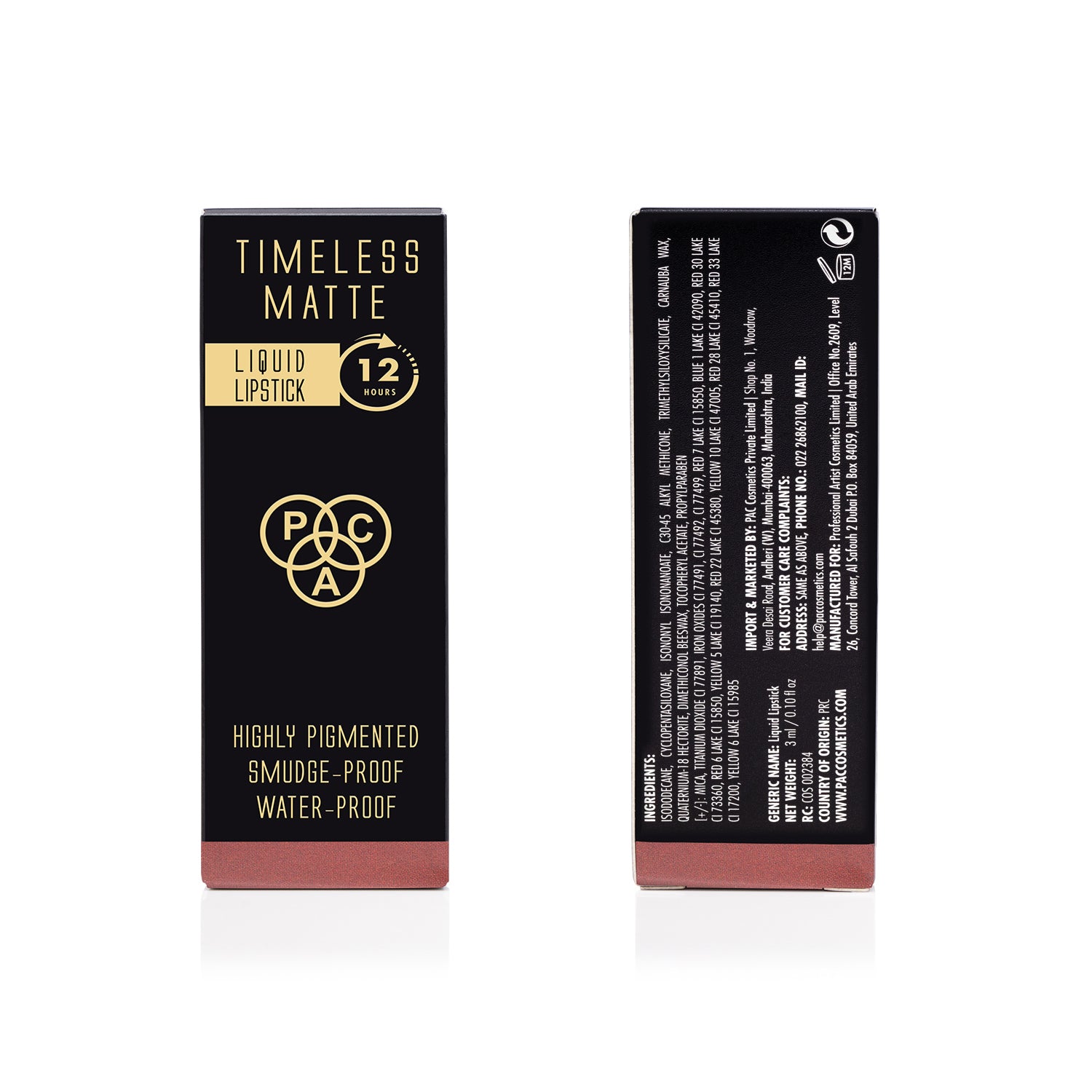 PAC Cosmetics Timeless Matte #Size_3 ml+#Color_Rose Tea