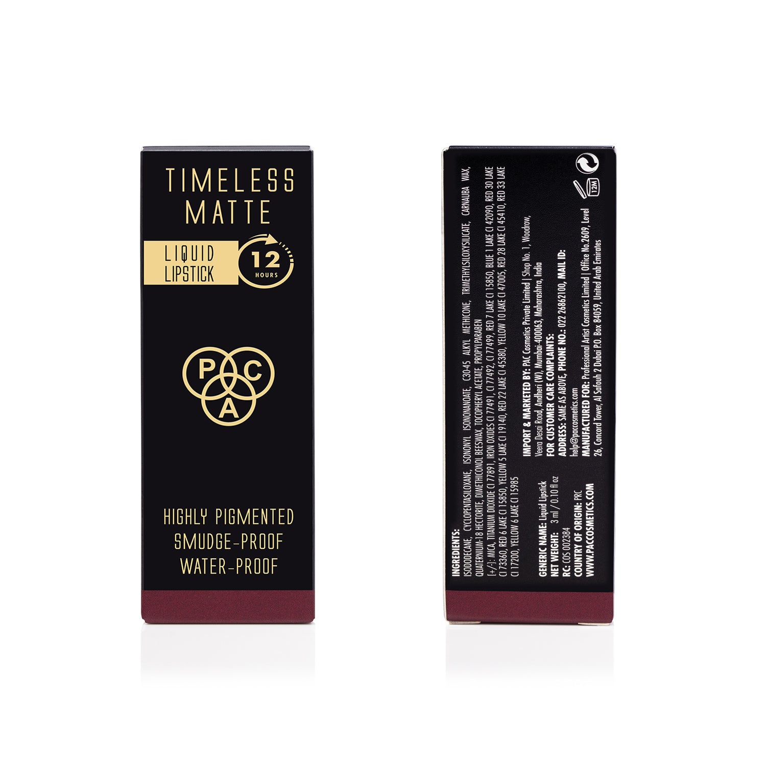 PAC Cosmetics Timeless Matte #Size_3 ml+#Color_Taunty