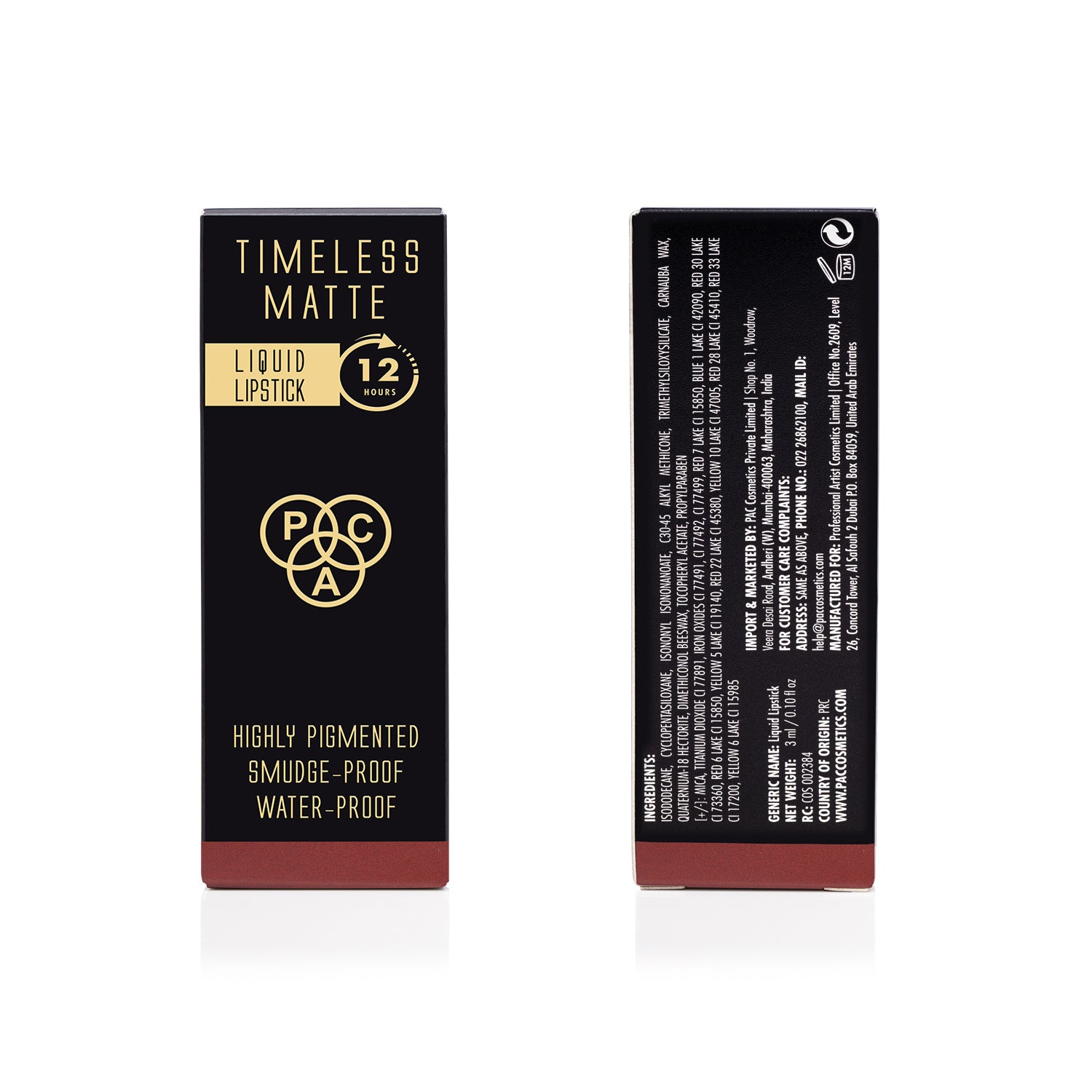PAC Cosmetics Timeless Matte #Size_3 ml+#Color_Classic Red