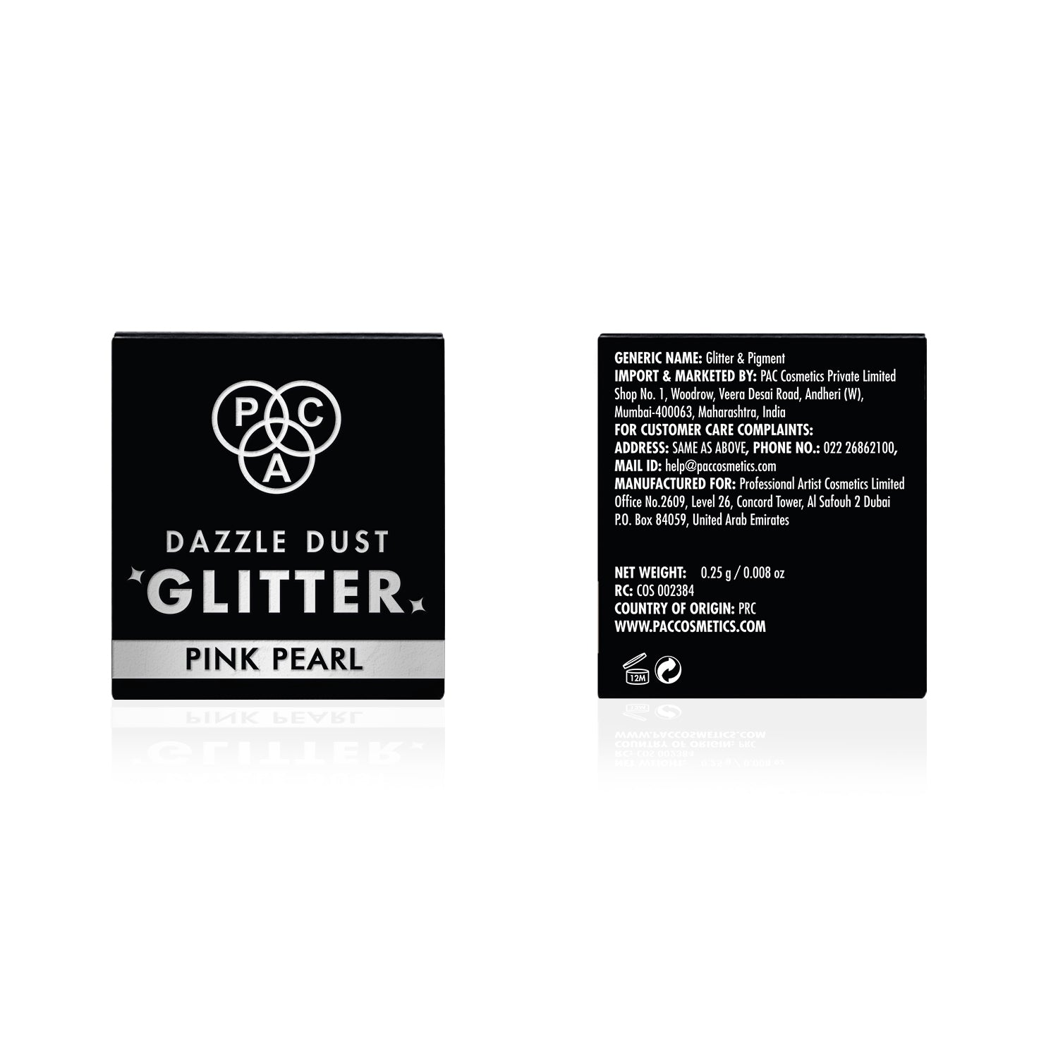 PAC Cosmetics Dazzle Dust Glitter (0.25g) #Color_Pink Pearl