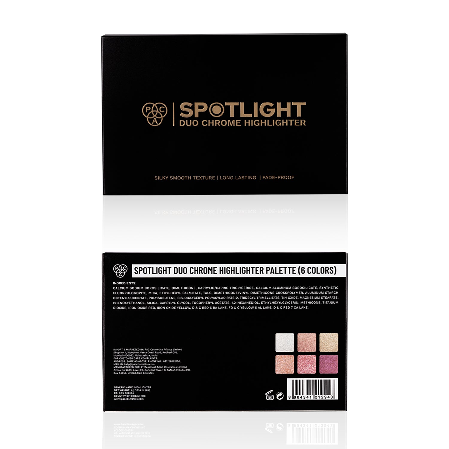 Spotlight Duo Chrome Highlighter Palette (6 Colors)