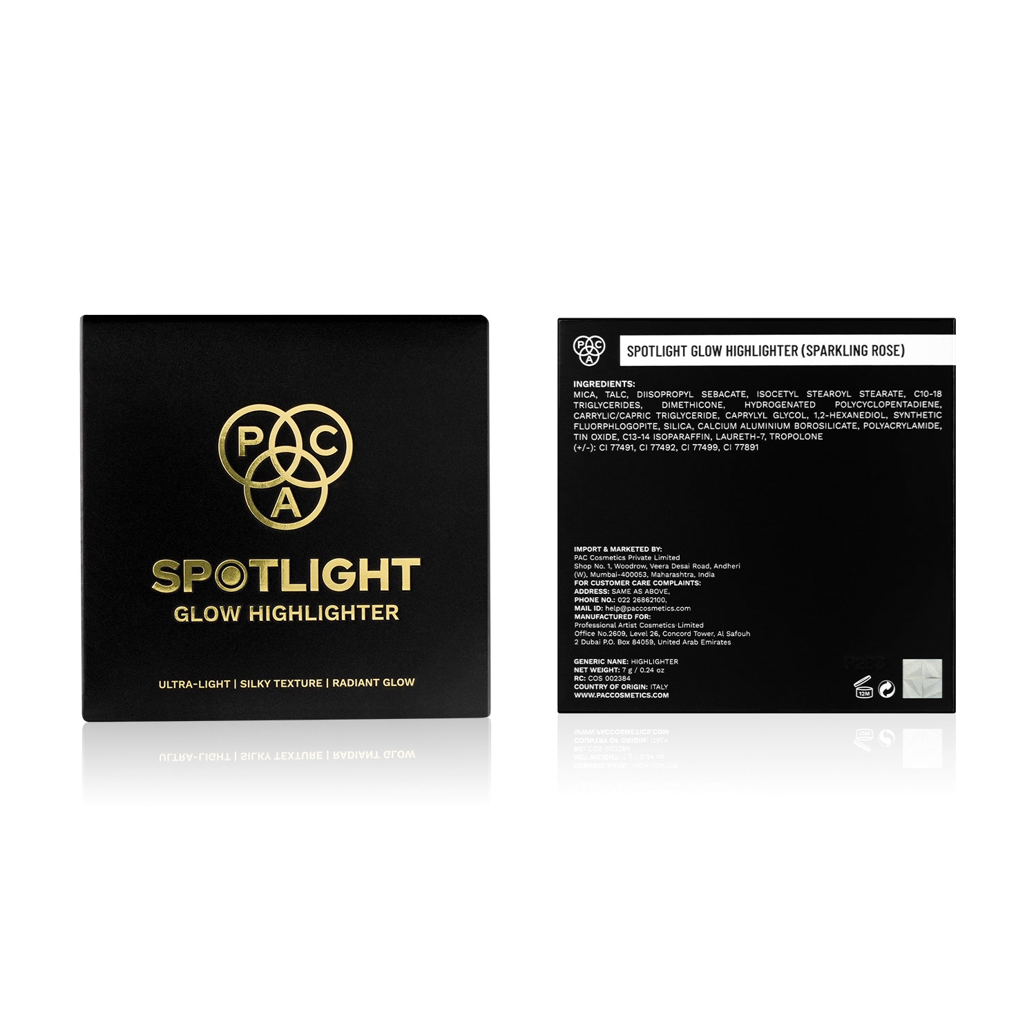 PAC Spotlight Glow Highlighter #Color_Sparkling Rose