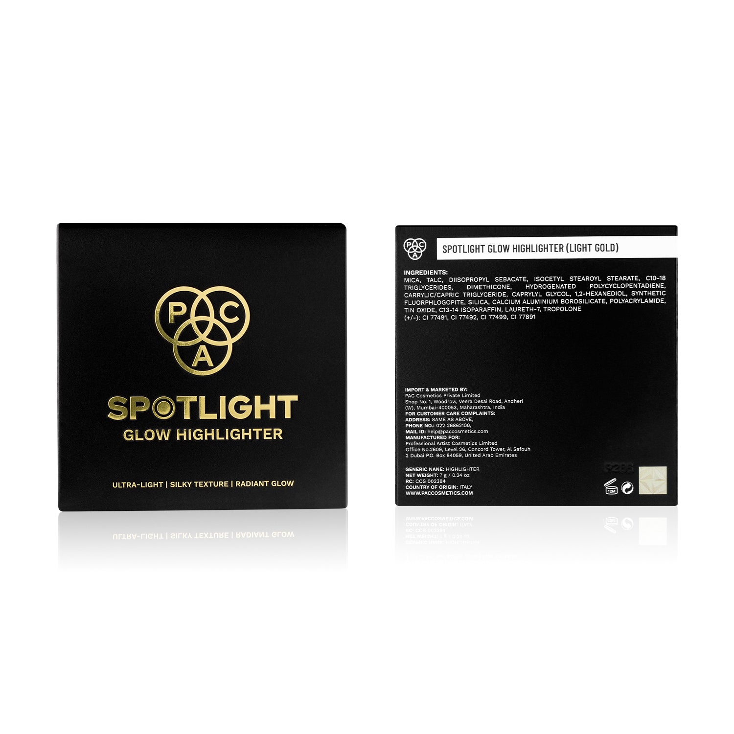 PAC Spotlight Glow Highlighter #Color_Light Gold