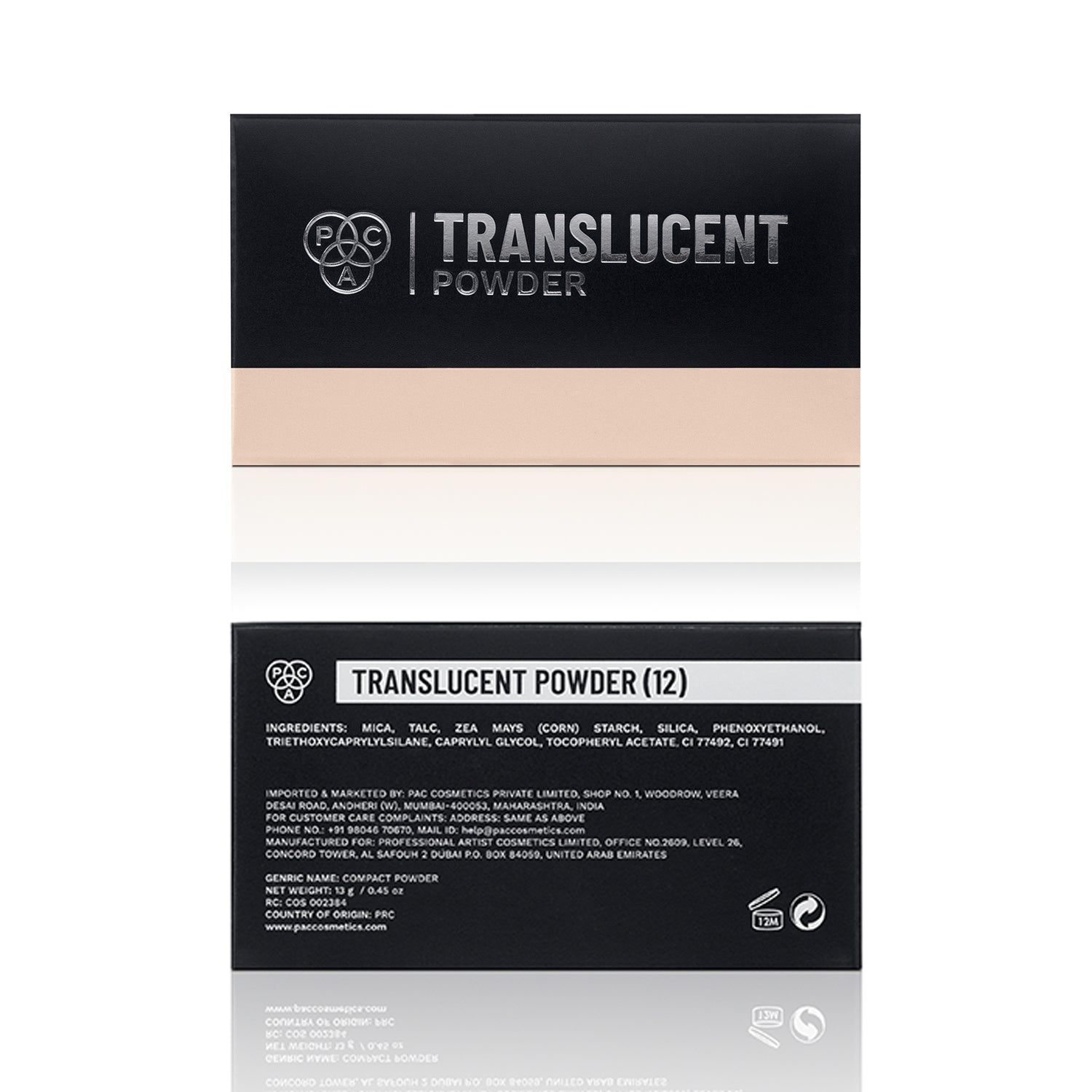 PAC Cosmetics Translucent Powder #Size_13 gm+#Color_12