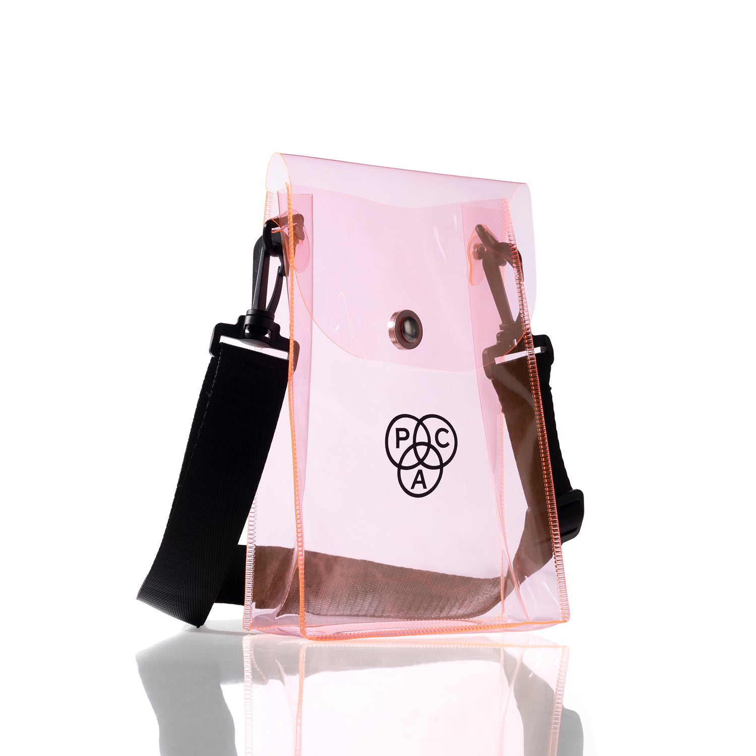 PAC Mini Transparent Makeup Sling Bag #Color_Pink