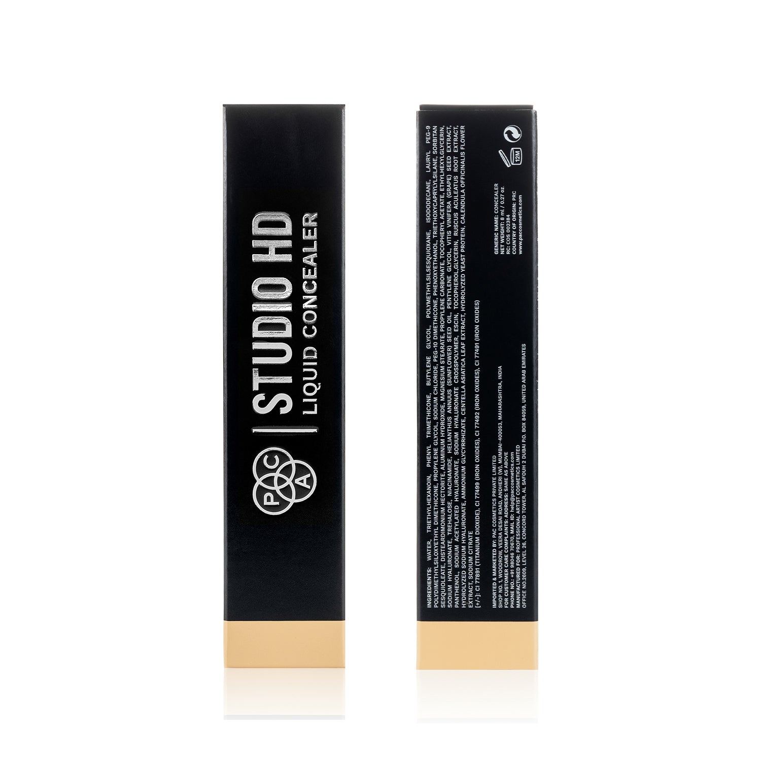 PAC Studio HD Liquid Concealer #Color_HD MEDIUM 200