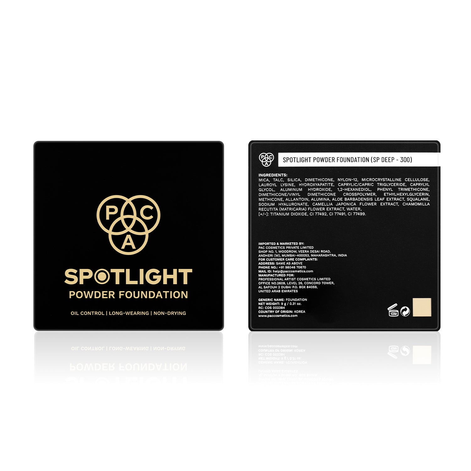 PAC Spotlight Powder Foundation #Color_SP Deep - 300