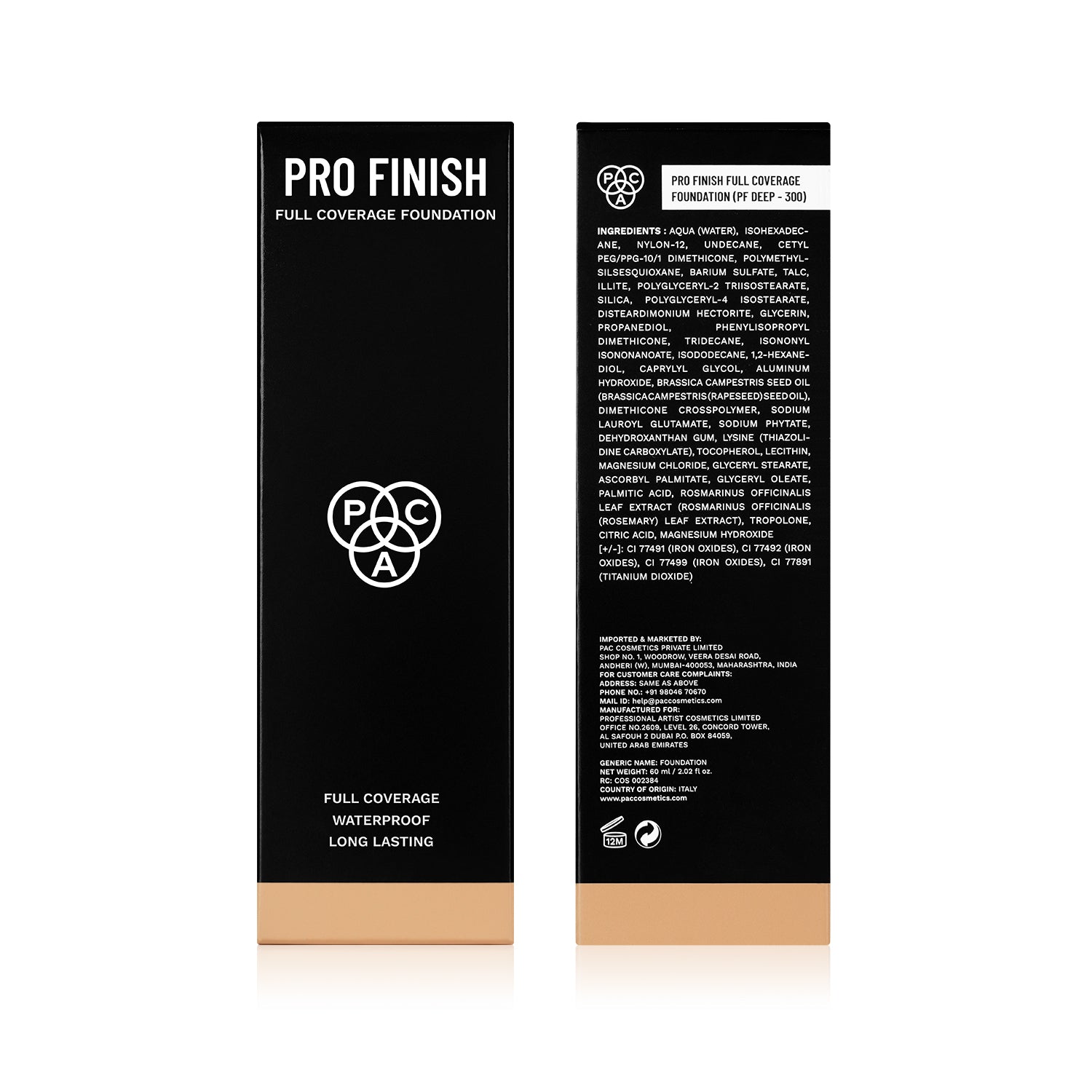 PAC Pro Finish Full Coverage Foundation #Color_PF Deep - 300