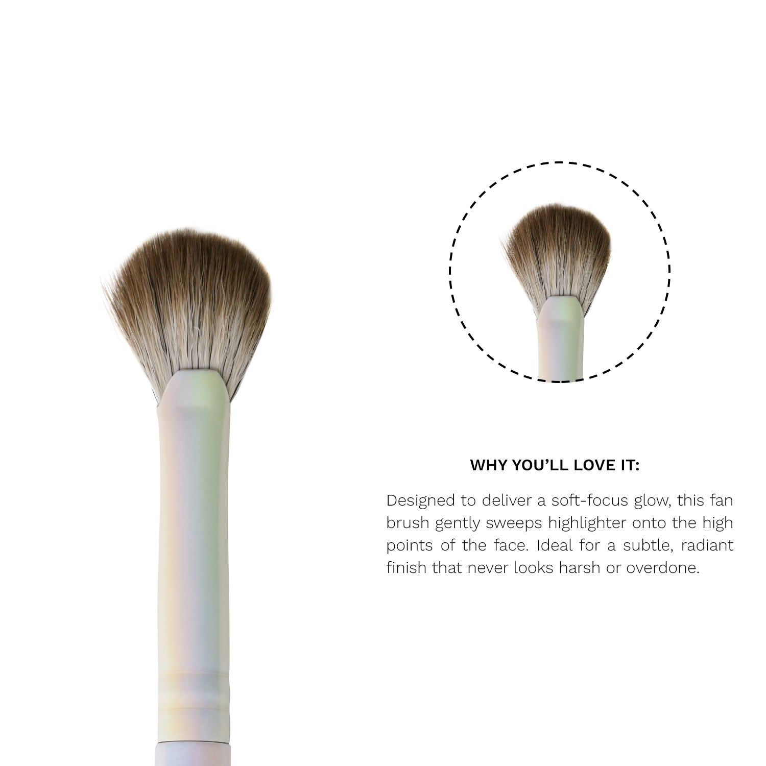 PAC X SARAH Fan-Tastic Highlight Brush