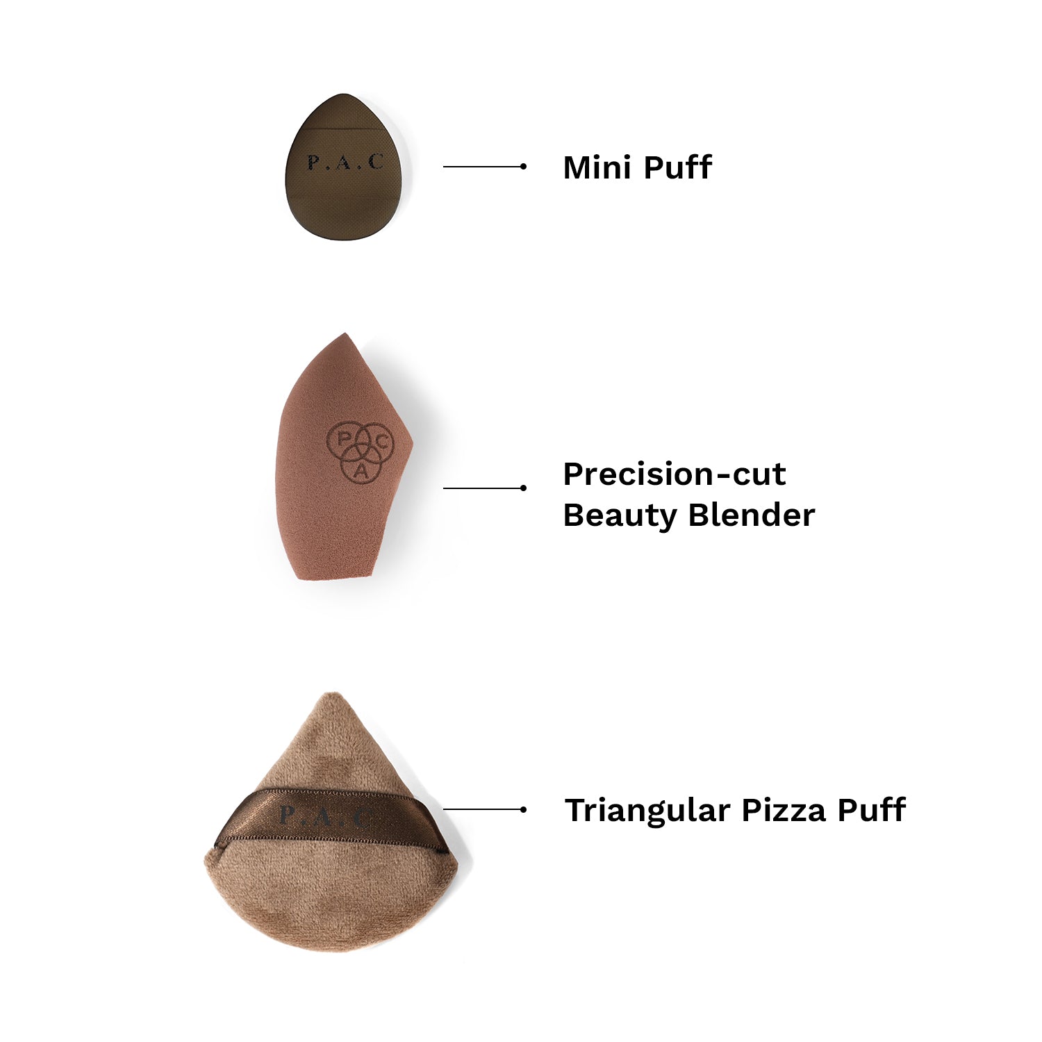 Base Perfecting Trio Makeup Sponge & Puff Set