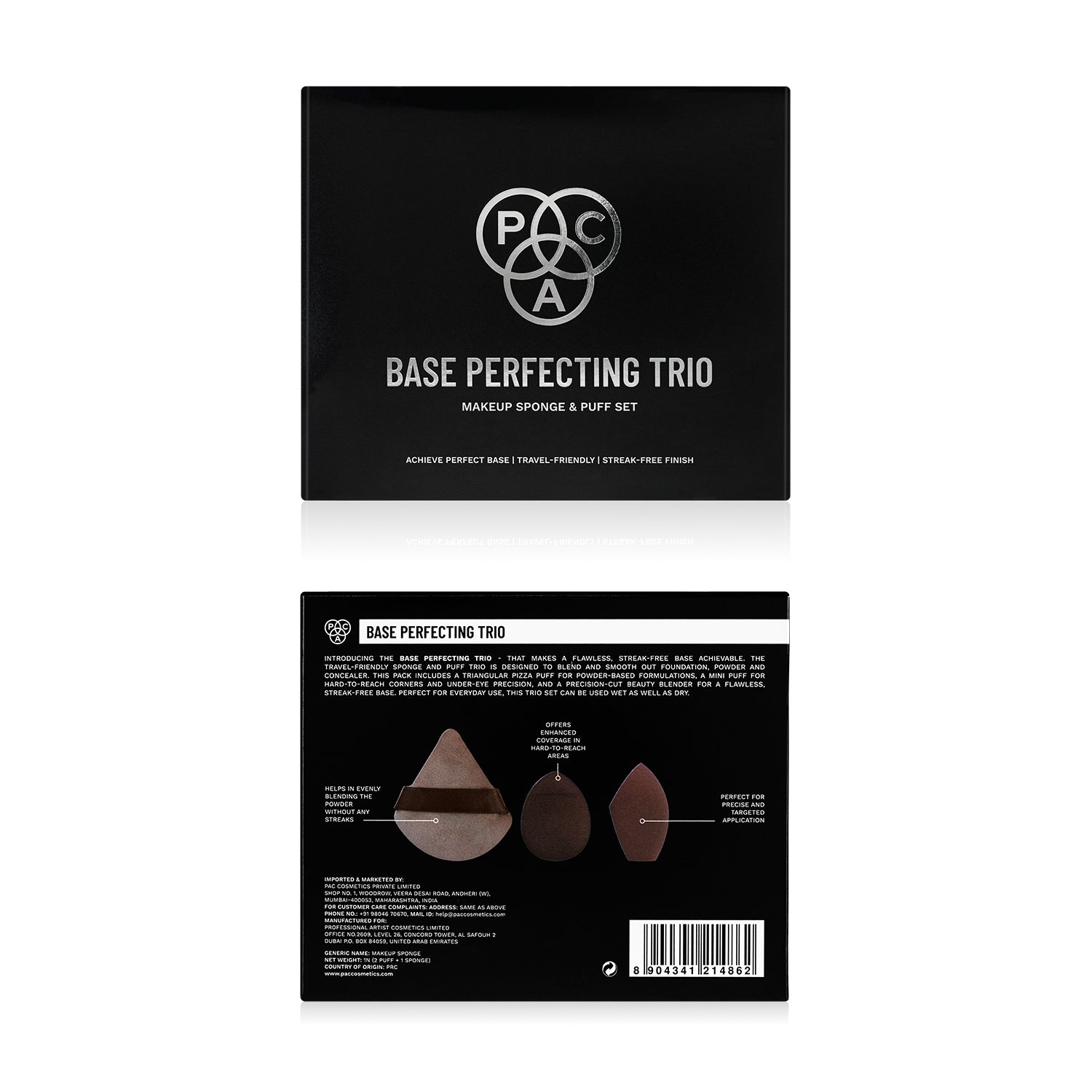 Base Perfecting Trio Makeup Sponge & Puff Set