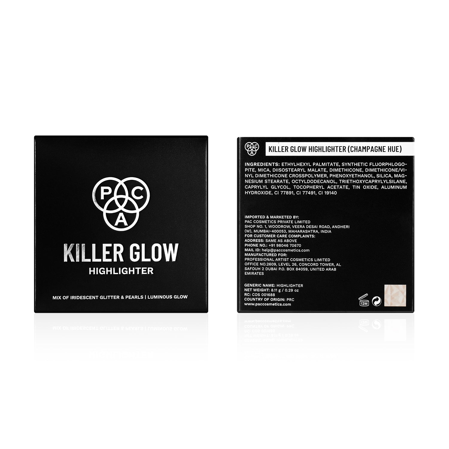 PAC Cosmetics Killer Glow (8.11 gm) #Color_Champagne Hue