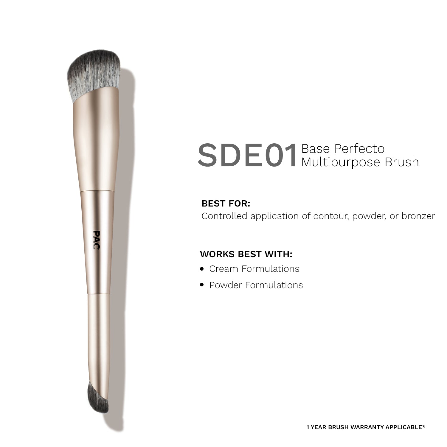 PAC SDE 01 Base Perfecto Multipurpose Brush