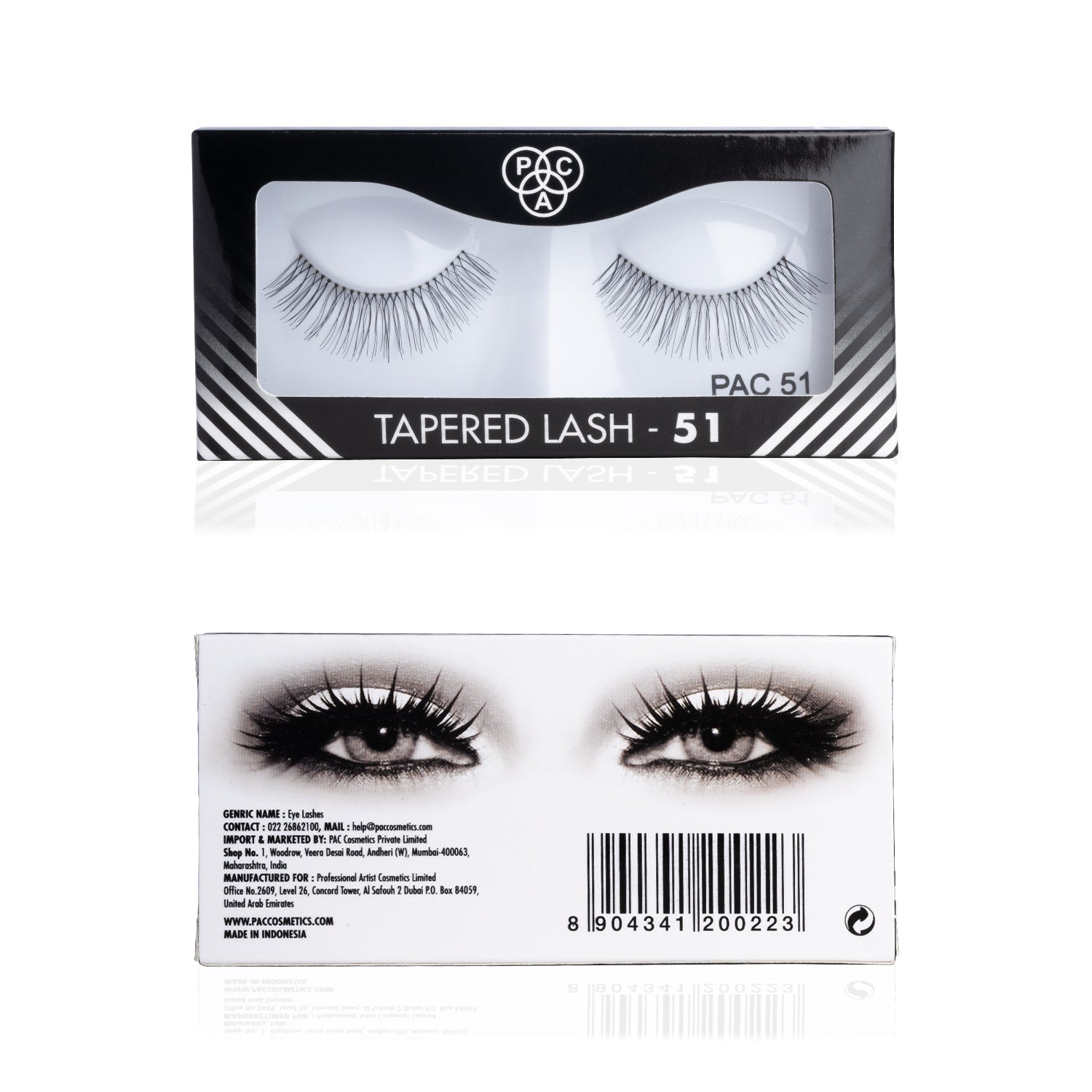 PAC Cosmetics Tapered Lash (1 Pair) #Color_51