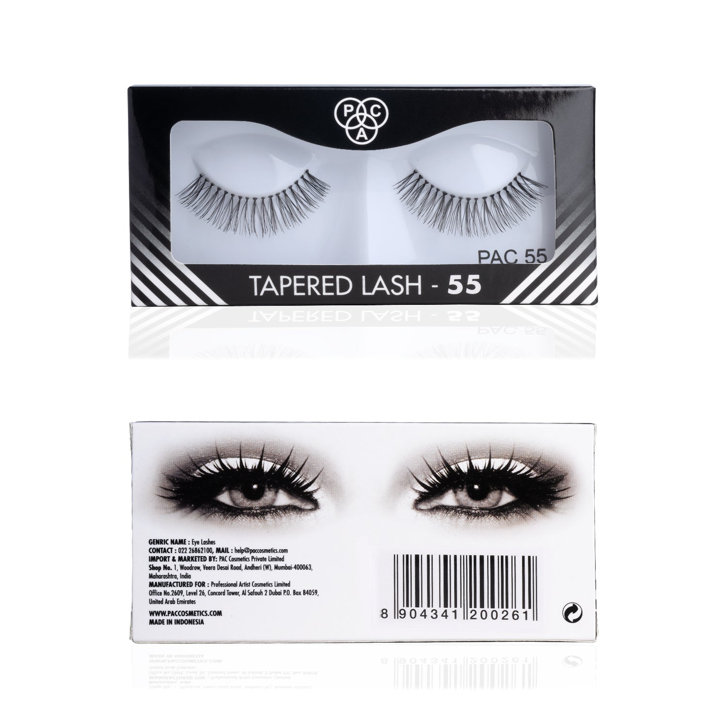 PAC Cosmetics Tapered Lash (1 Pair) #Color_55