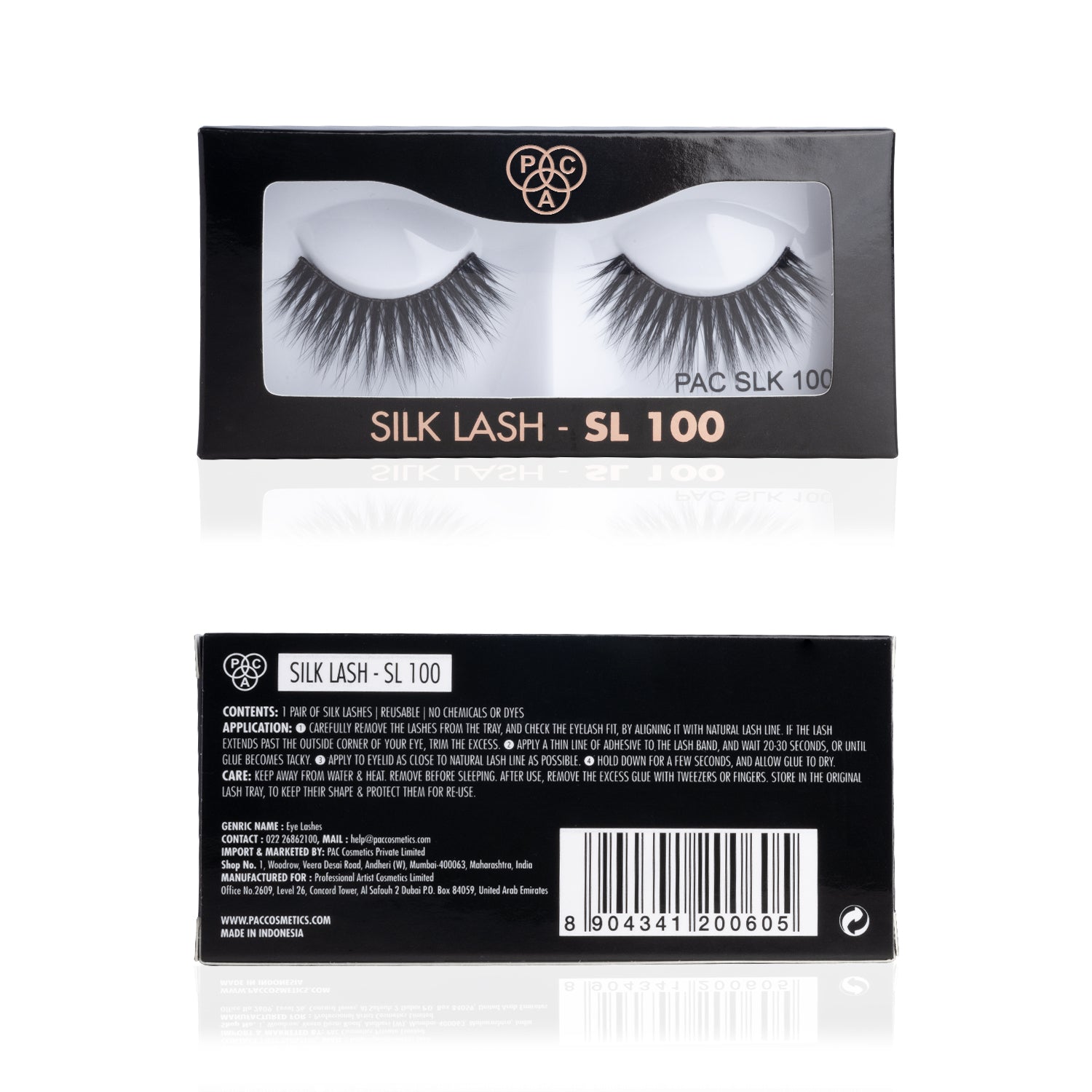 PAC Cosmetics Silk Lash (1 Pair) #Color_SL100