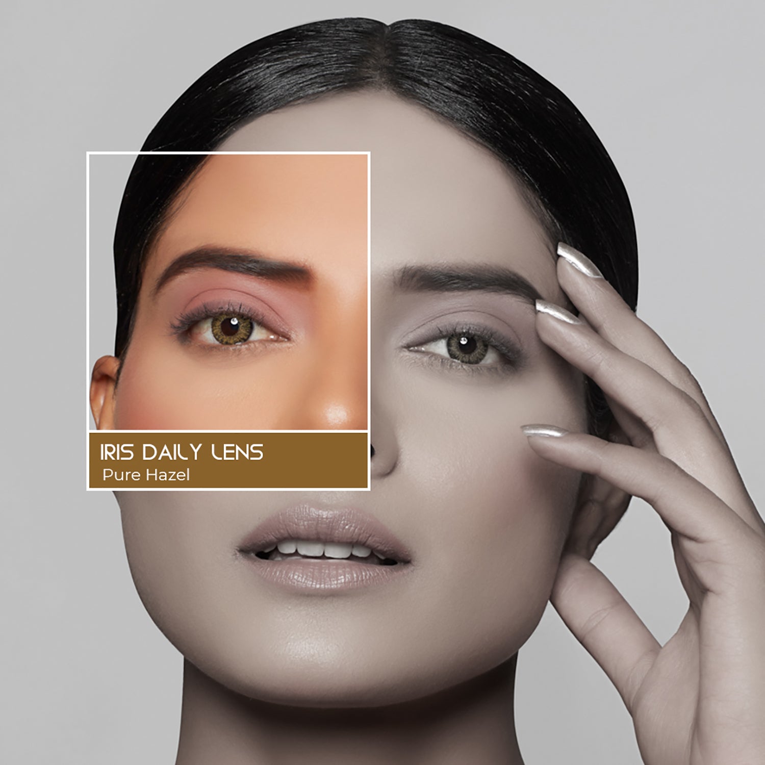 PAC Cosmetics IRIS Premium Contact Lenses (5 Pairs) #Color_Pure Hazel