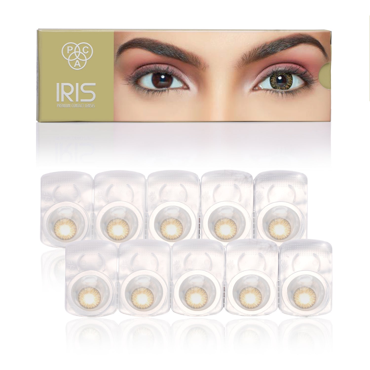 PAC Cosmetics IRIS Premium Contact Lenses (5 Pairs) #Color_Pure Hazel