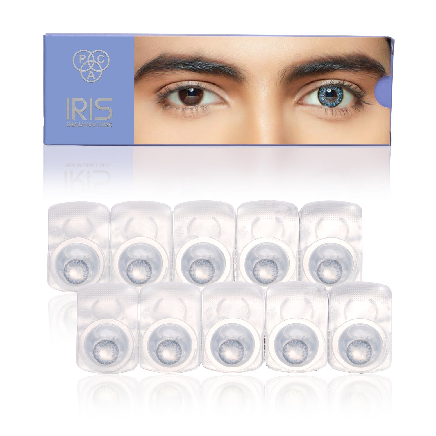 PAC Cosmetics IRIS Premium Contact Lenses (5 Pairs) #Color_Blue