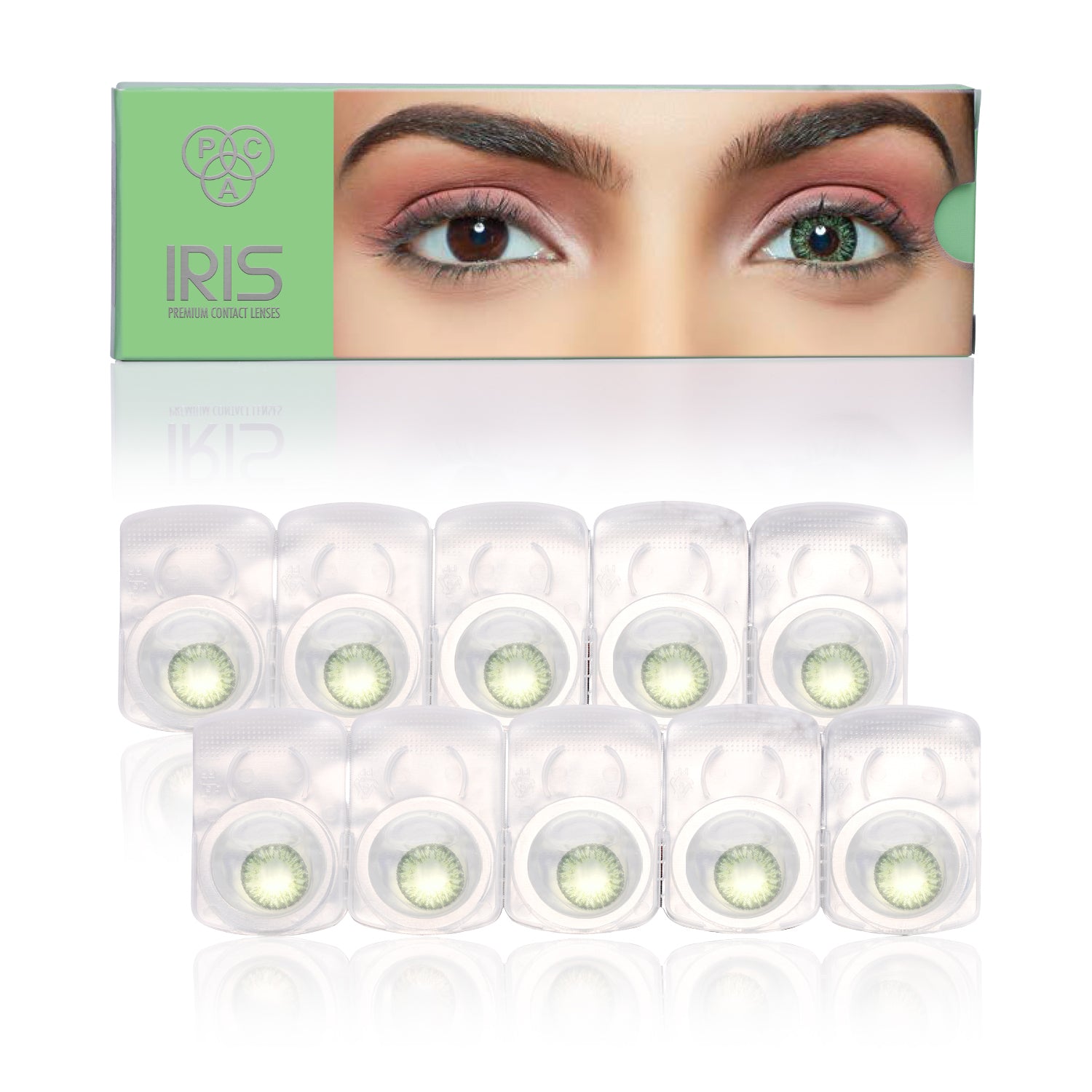 PAC Cosmetics IRIS Premium Contact Lenses (5 Pairs) #Color_Green