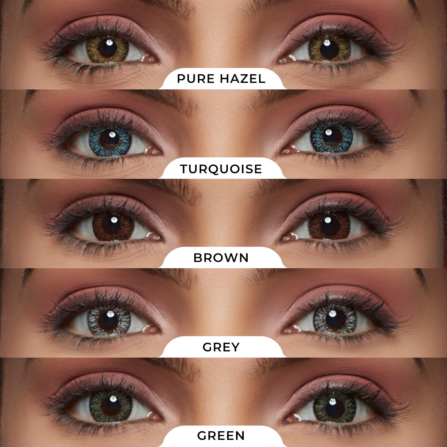 PAC Cosmetics IRIS Premium Contact Lenses (5 Pairs) #Color_Mix
