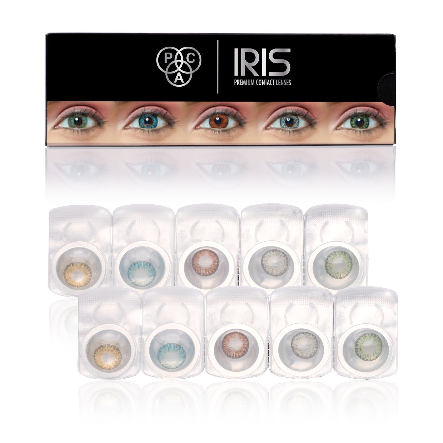PAC Cosmetics IRIS Premium Contact Lenses (5 Pairs) #Color_Mix