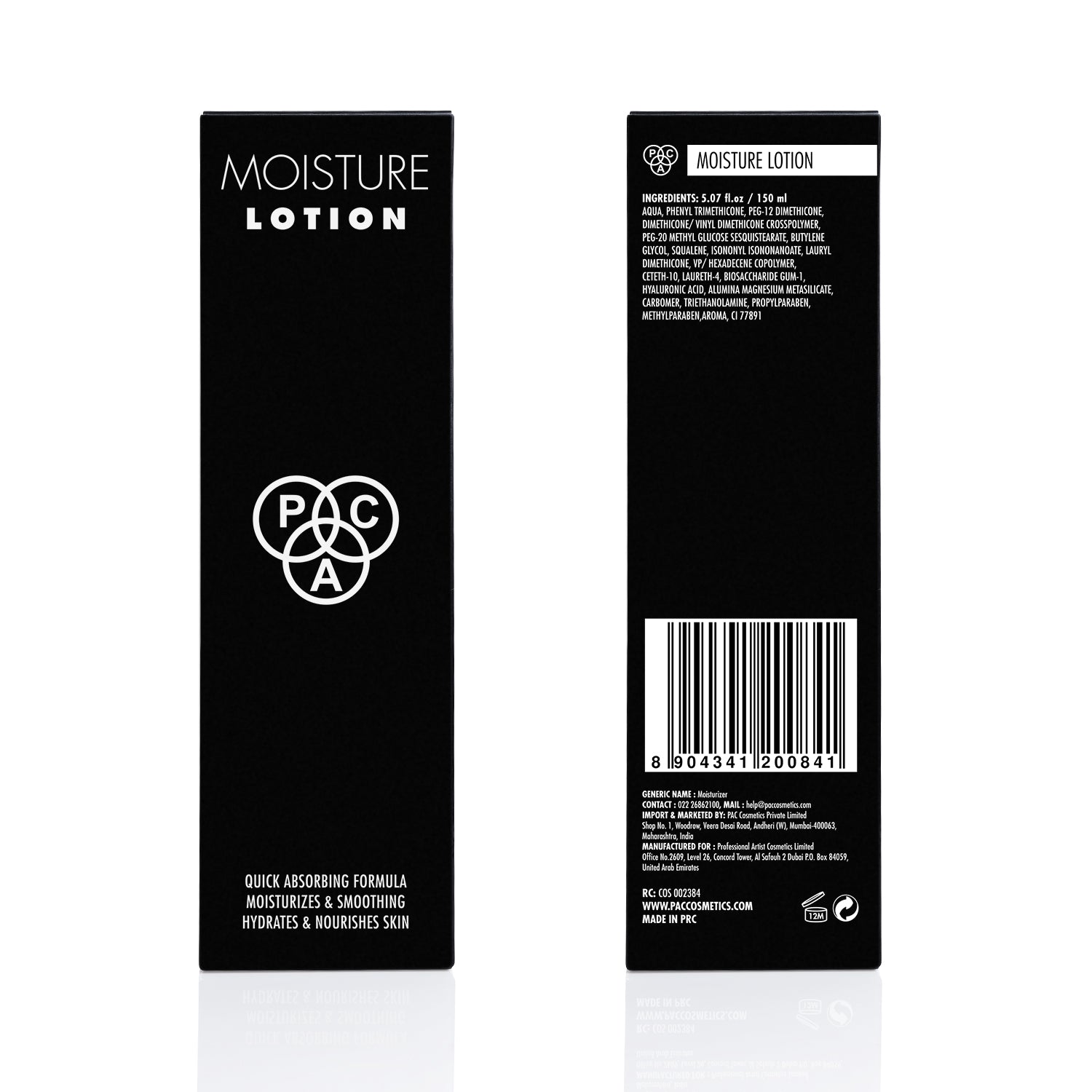 PAC Cosmetics Moisture Lotion (150 ml)