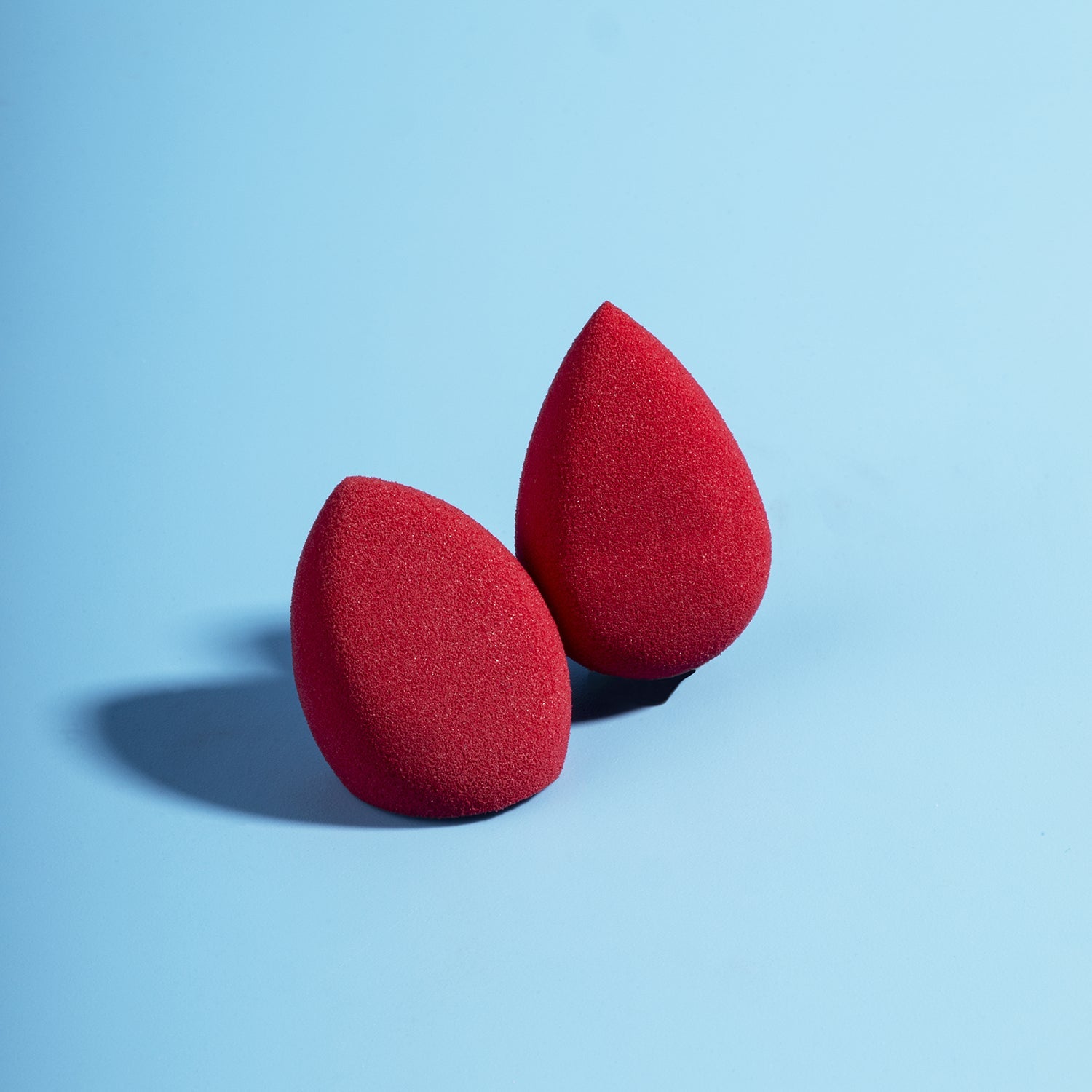 PAC Cosmetics Mini Sponge Set (Water Drop, Olive Cut) (Red) (2 Pc)