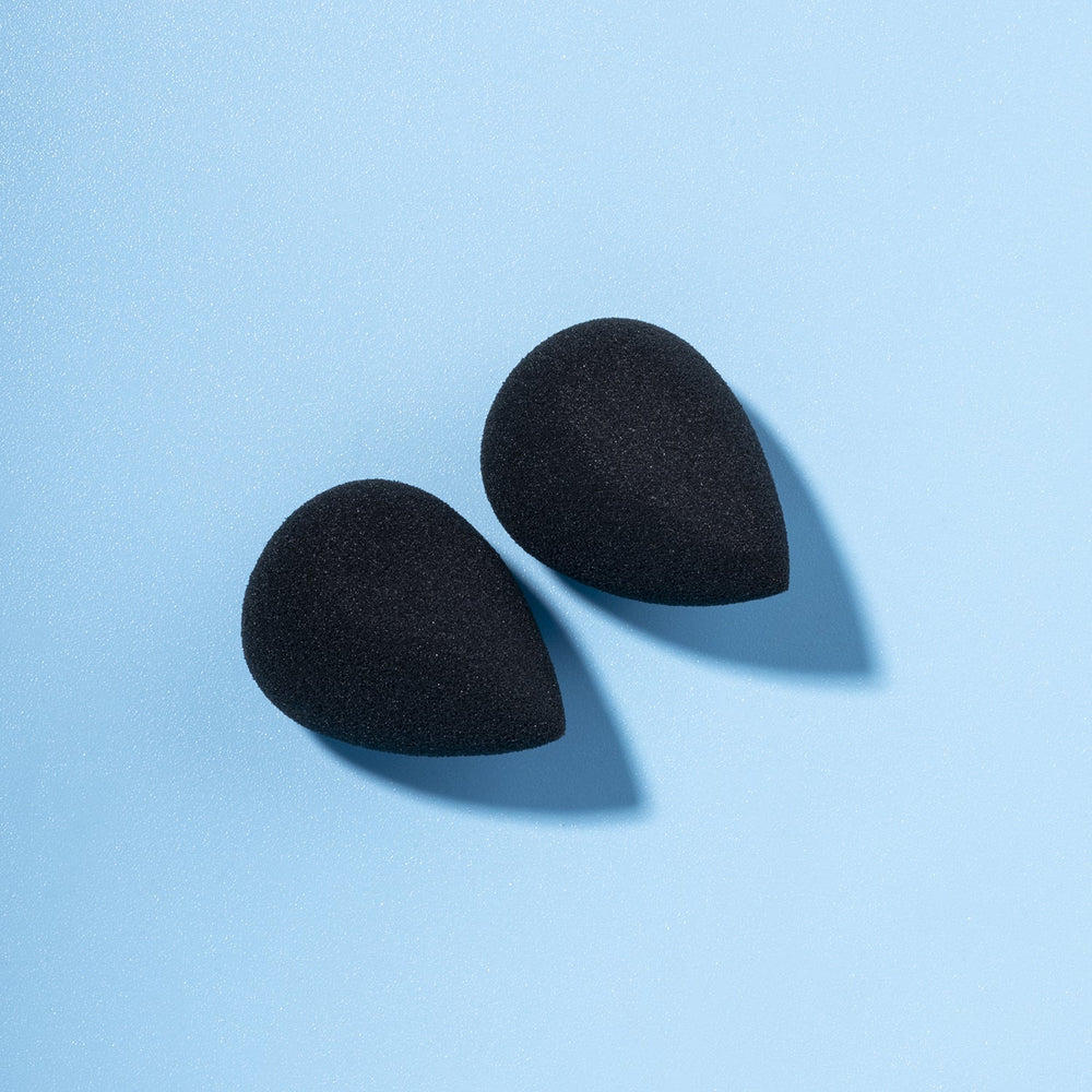 Pac Cosmetics Mini Sponge Set (Water Drop) (Black) (2 Pc)