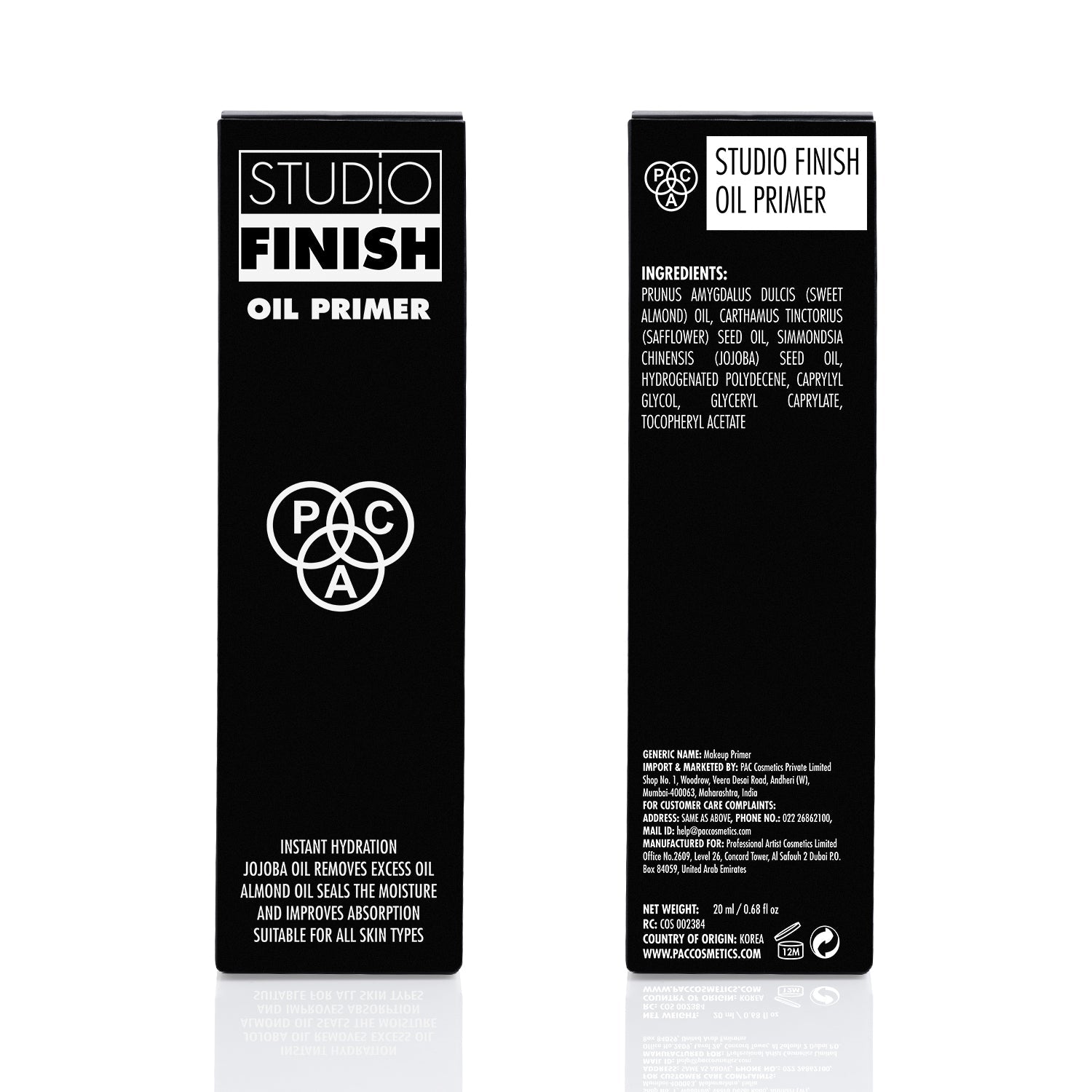 PAC Cosmetics Studio Finish Oil Primer (20 ml)