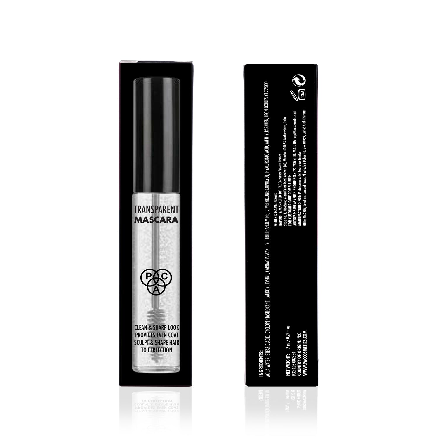 PAC Cosmetics Transparent Mascara (7 ml)