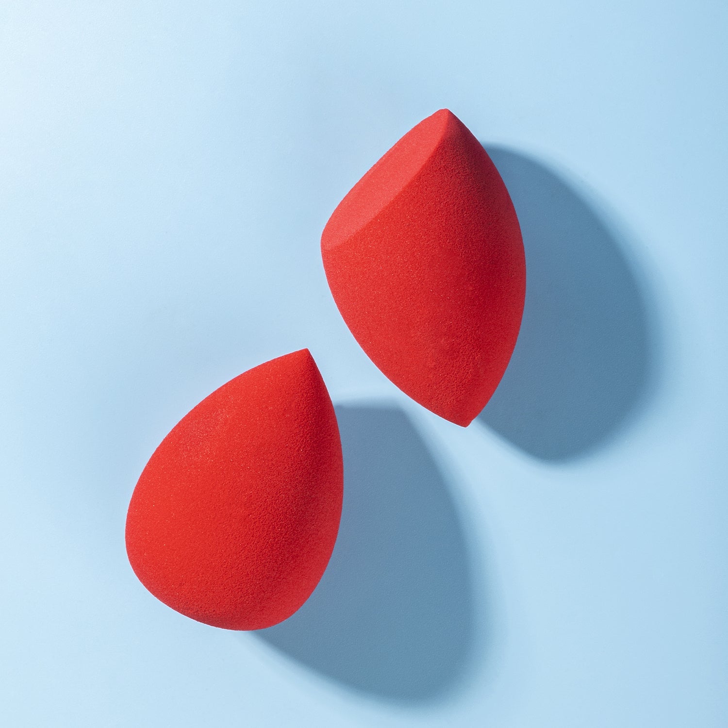 PAC Cosmetics 3D Sponge Set ( Water drop, olive cut ) (2 Pcs) #Color_Red