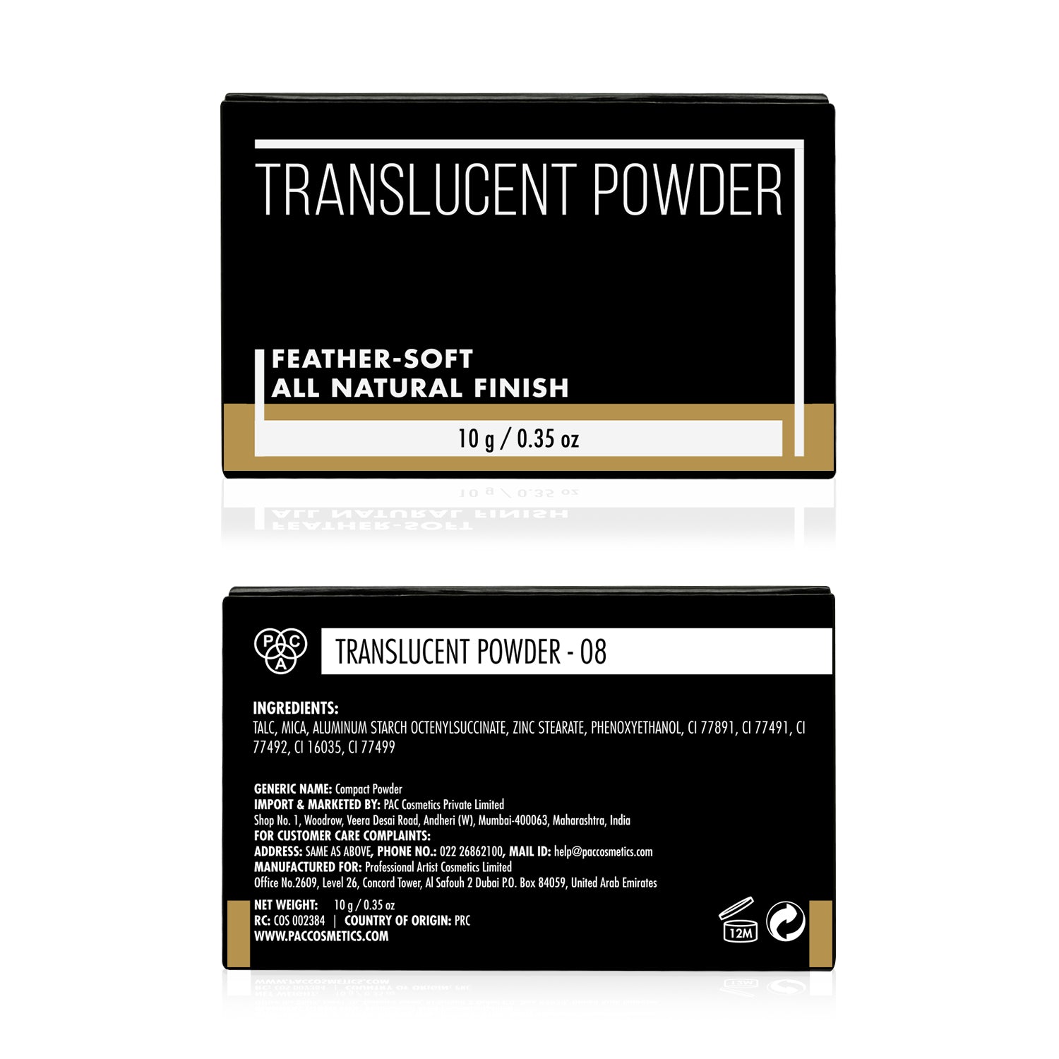 PAC Cosmetics Translucent Powder #Size_10 gm+#Color_8