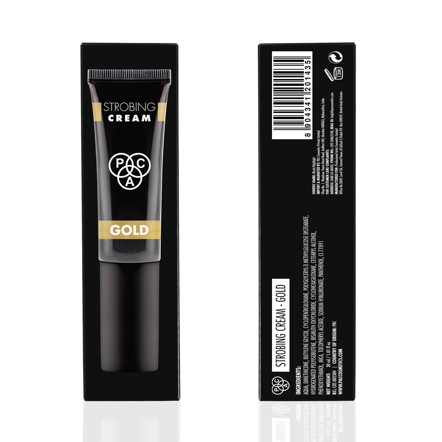 PAC Cosmetics Strobing Cream #Size_30 ml+#Color_Gold