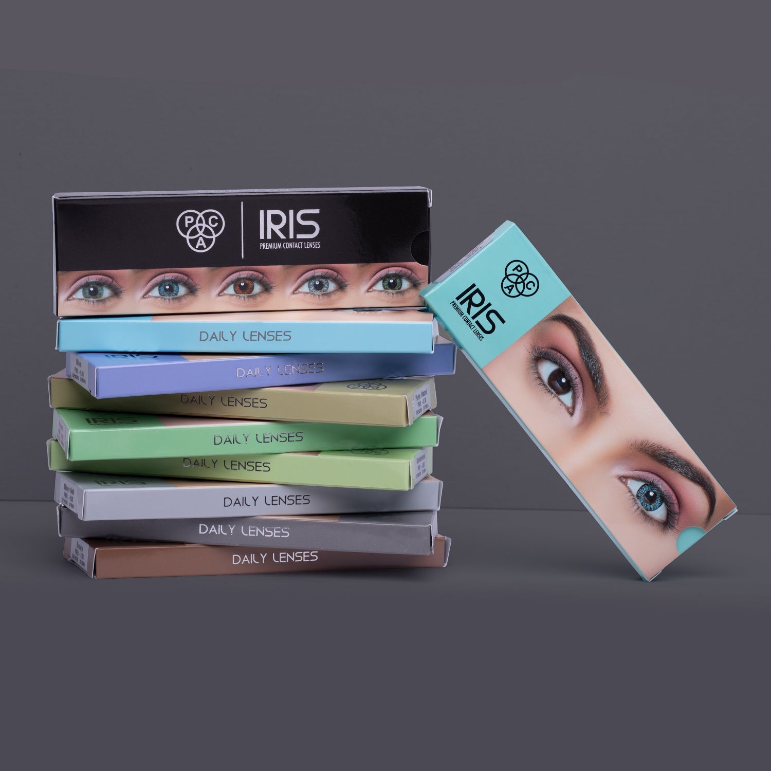 PAC Cosmetics IRIS Premium Contact Lenses (5 Pairs) #Color_Aqua