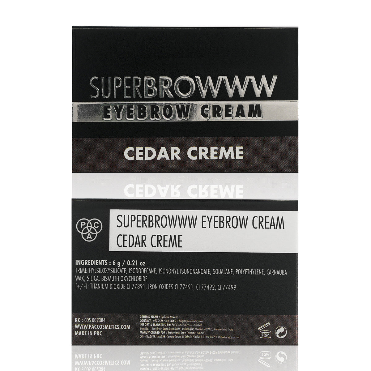 PAC Cosmetics SuperBrowww Cream (6 gm) #Color_Cedar Creme
